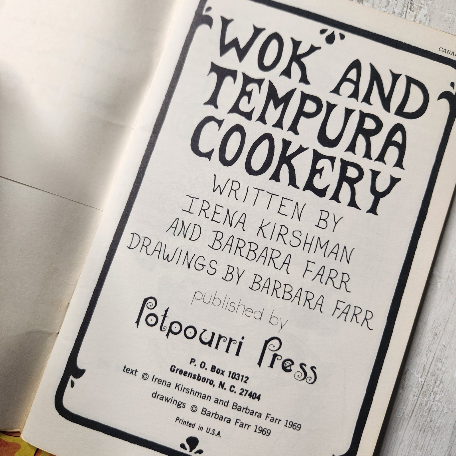 Potpourri Press Vintage 70’s Cookbooks Lot of 4 Bundle Soups Souffle Wok Tempura