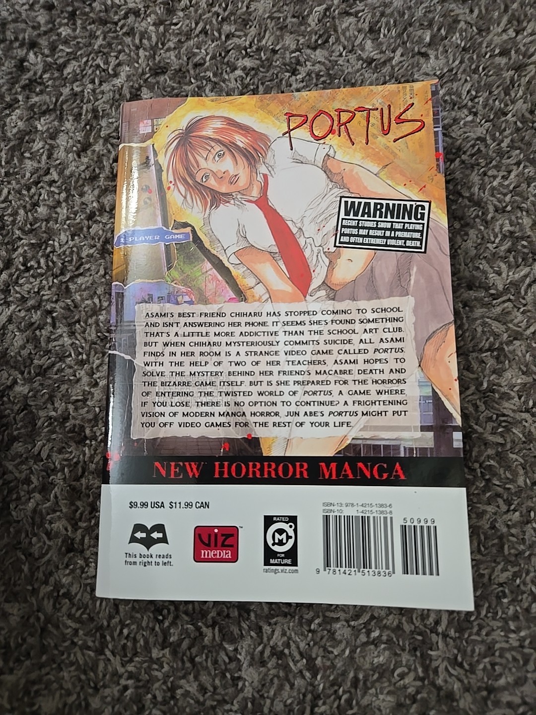 Portus Manga English, Jun Abe, Viz Media Original, 1st Print, Horror, 2007