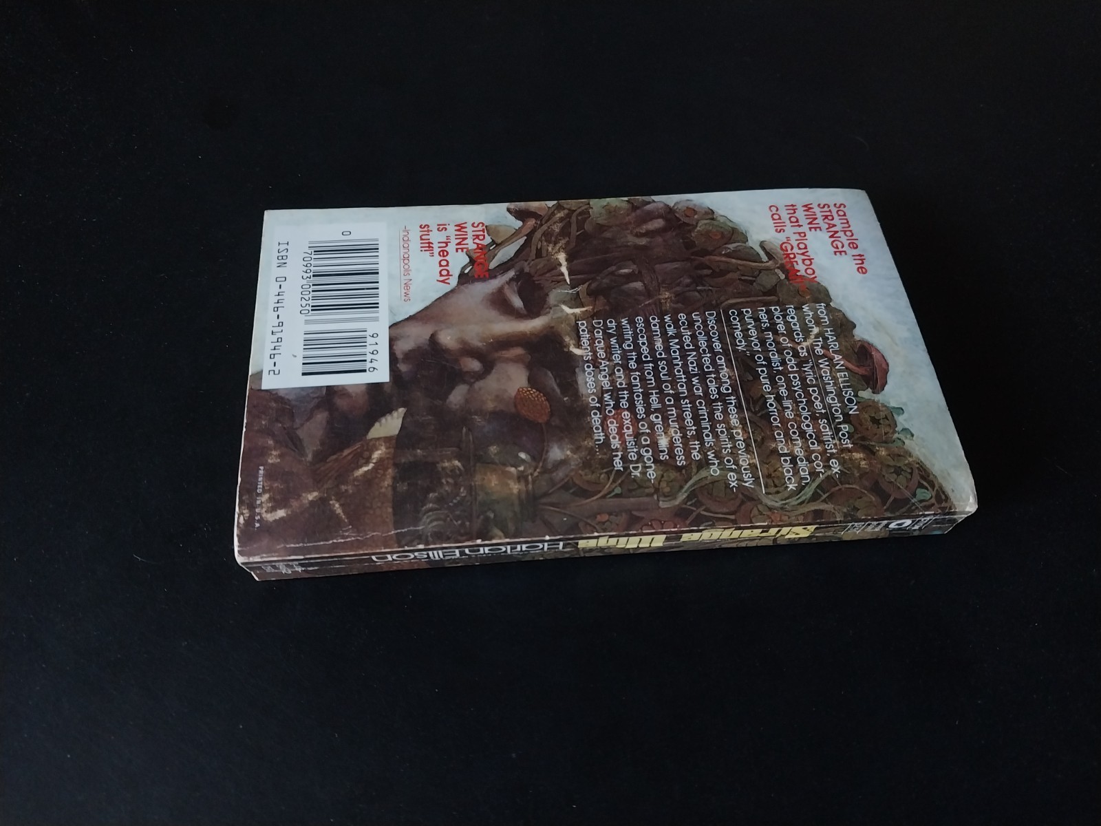 Harlan Ellison – Strange Wine – Warner Books Fourth Printing