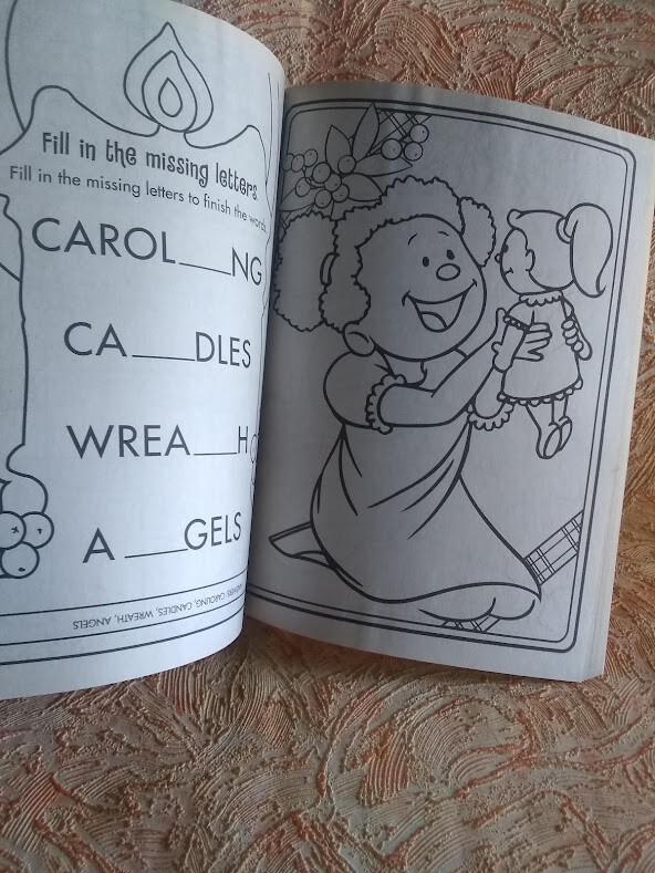 Kids Giant 160 Pages Holiday Coloring Activity Book Games