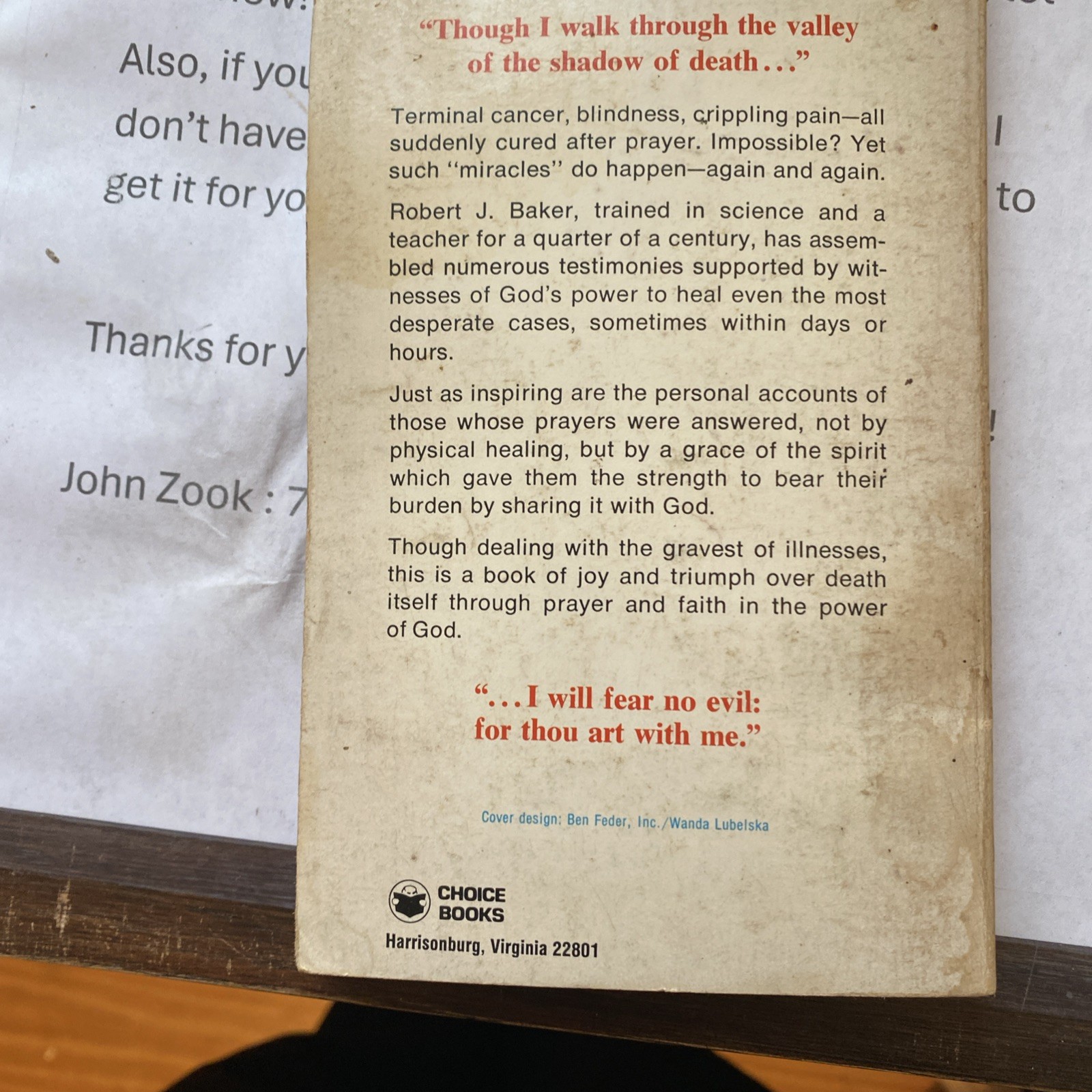 God healed me (A Herald Press original) – Mass Market Paperback – ACCEPTABLE