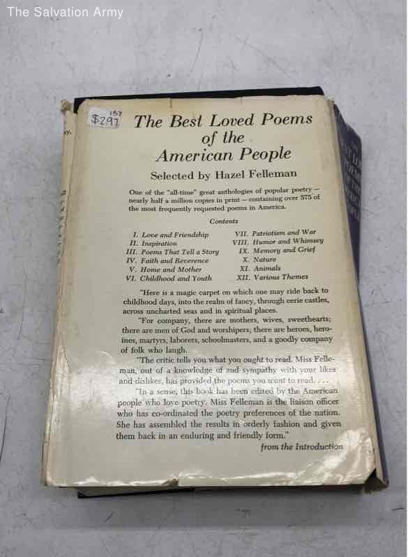 Vtg The Best Loved Poems Of The American People By Hazel Felleman Hardcover Book