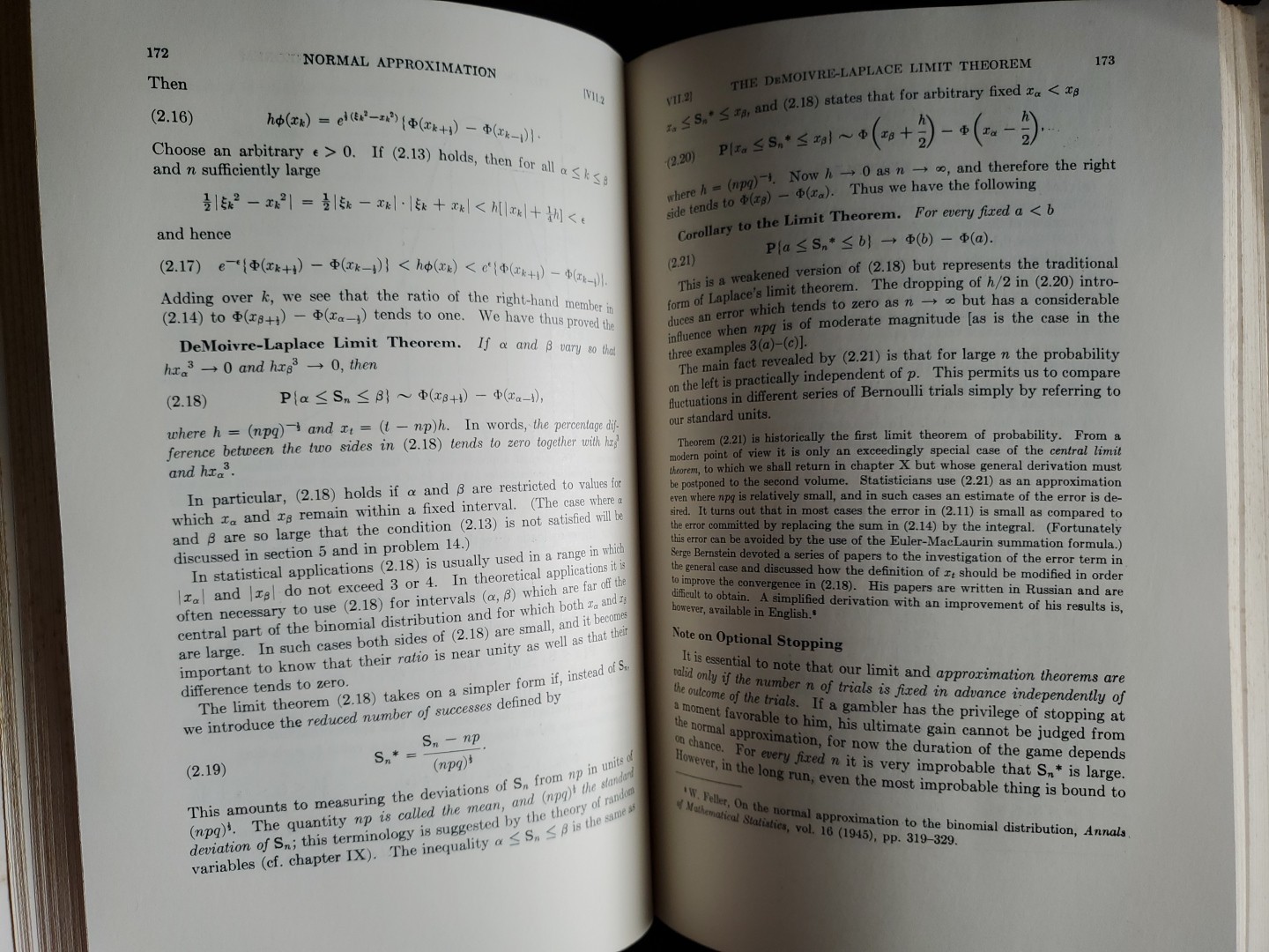 Feller Introduction to Probability Theory Vol 1 2nd Ed 1965 Wiley HC