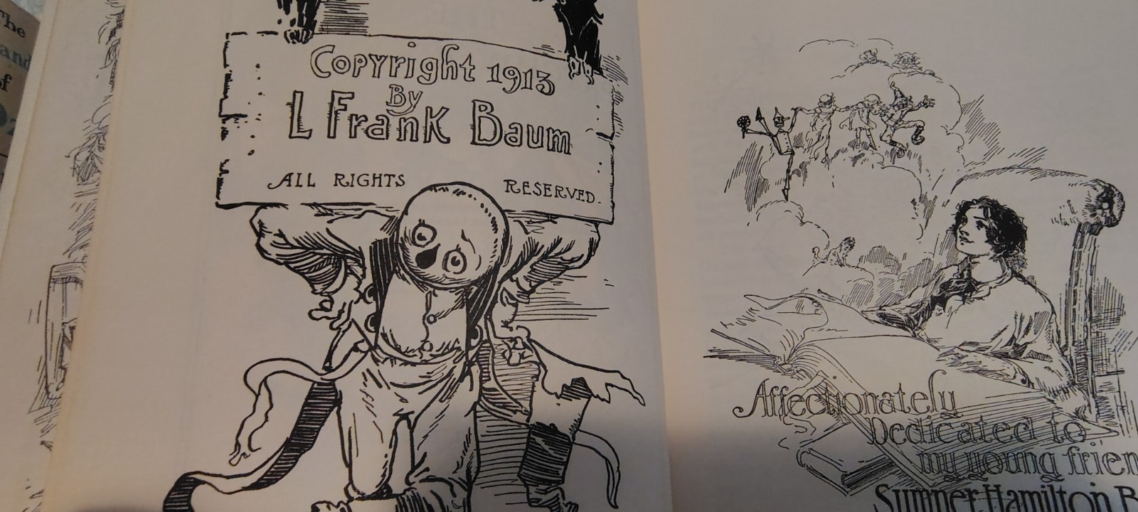 Vintage Wizard of OZ-L. Frank Baum Book Set of 7 Hardcover-1 Paper-Reilly & Lee