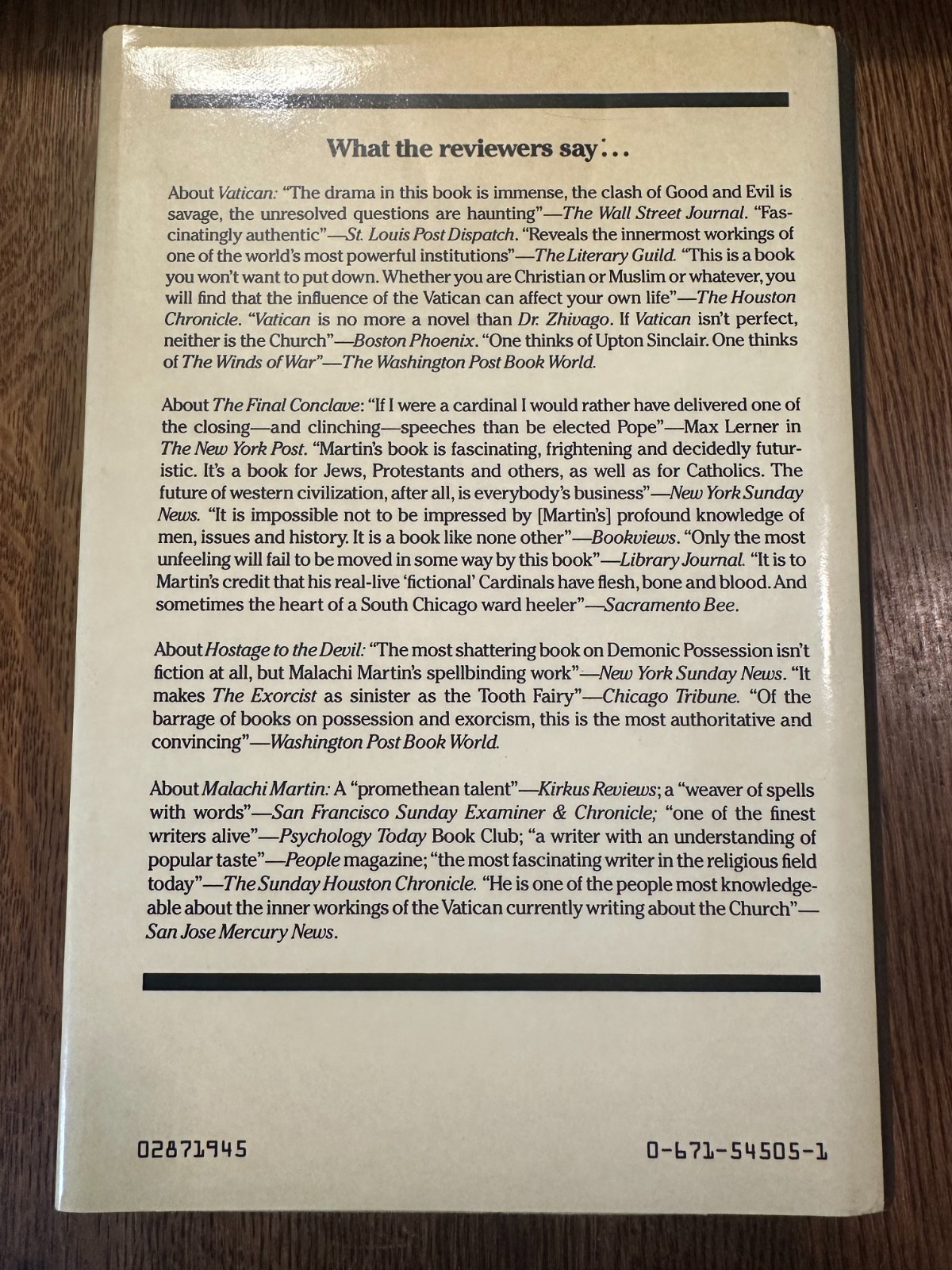 The Jesuits by Malachi Martin (1987, Hardcover) CATHOLICISM CHRISTIAN RELIGION
