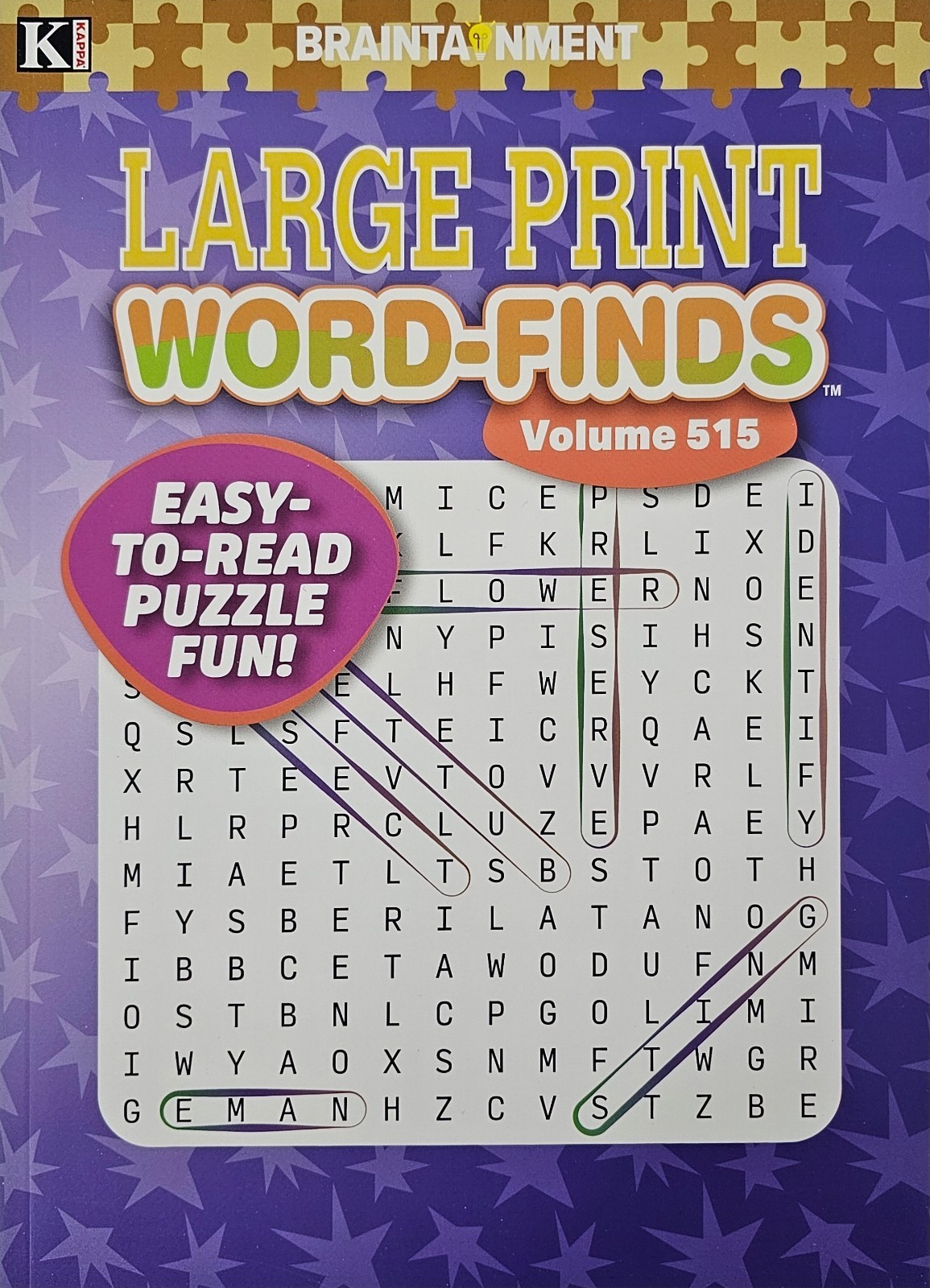5 New Large Print Word-Finds Puzzle Books Kappa Games Vol #383-516~ Search,Hunt