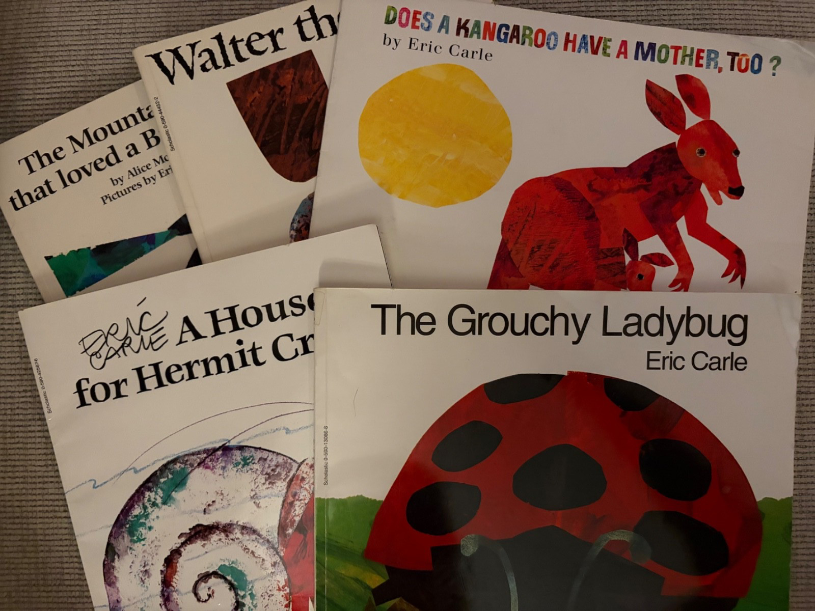 set of 5 Eric Carle books