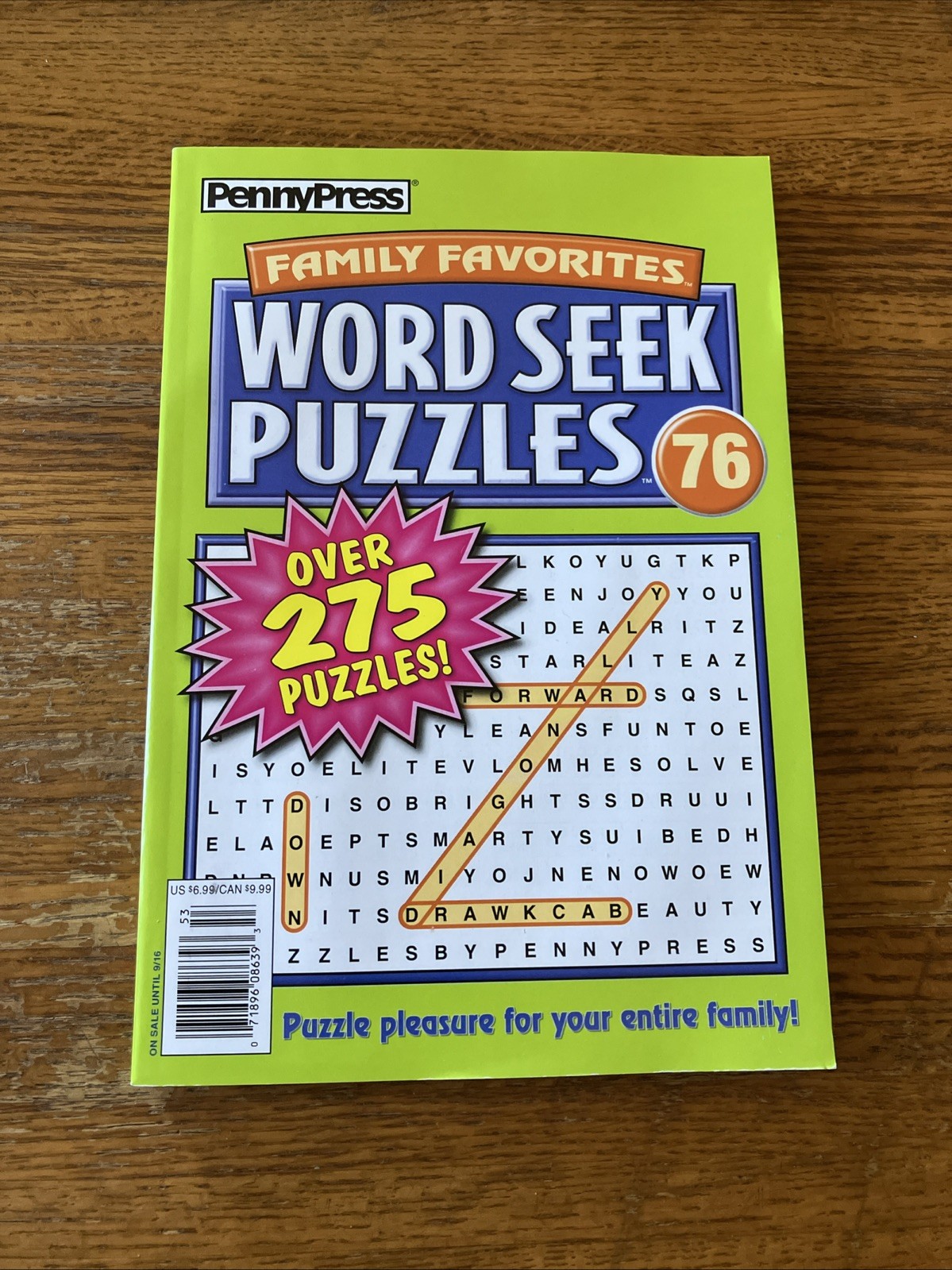 PENNY PRESS | FAMILY FAVORITES Word Seek Puzzles Over 275 Puzzles New #76