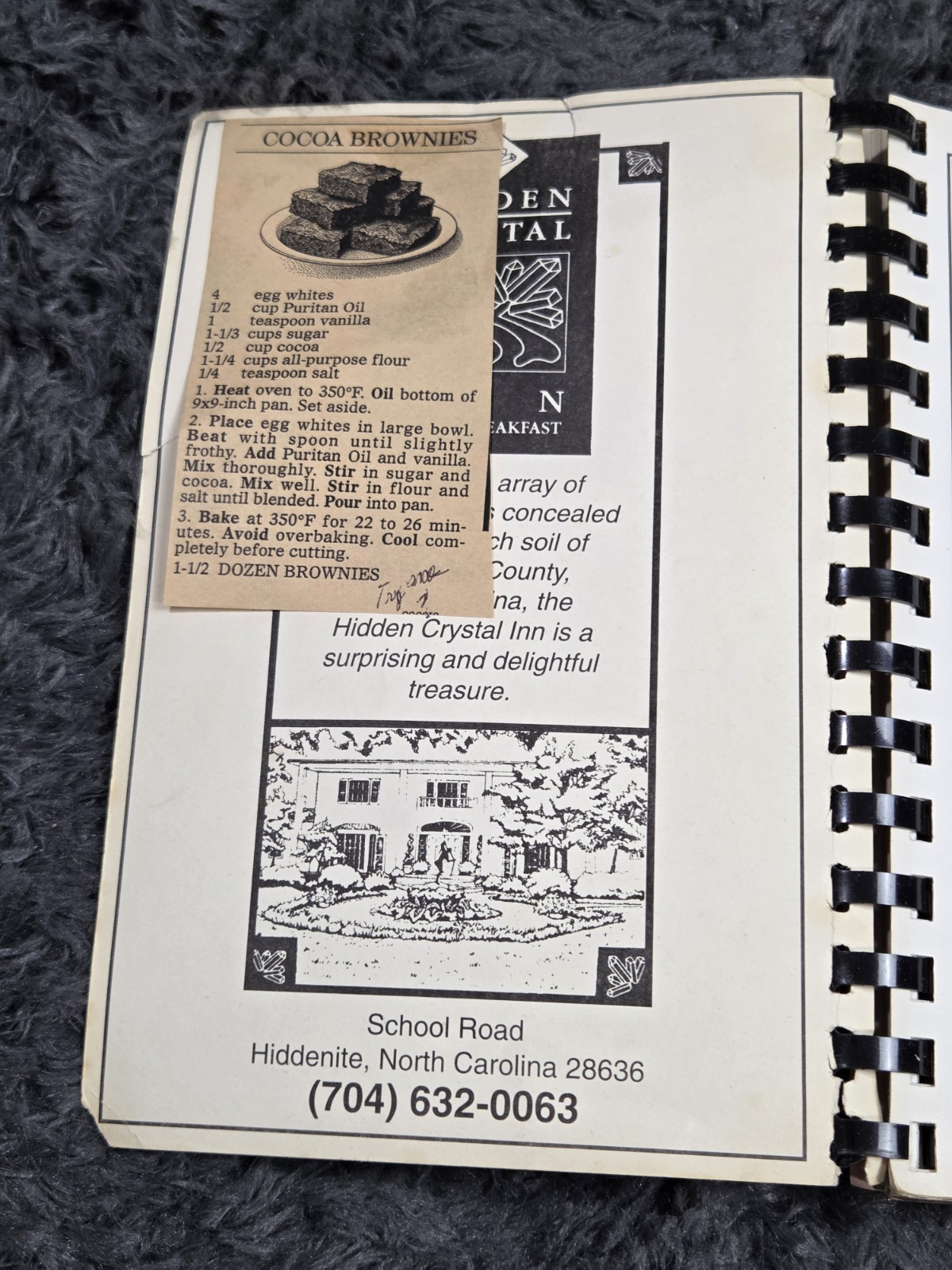 Ladies Auxiliary To V.F.W. Hiddenite, North Carolina Cookbook 1991 Post 10000
