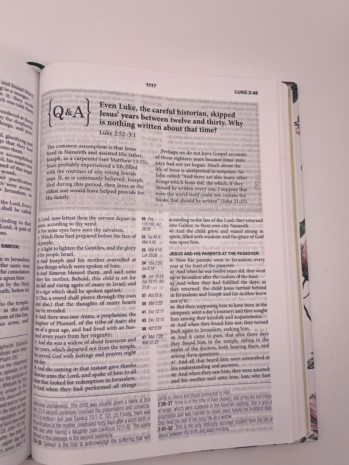 KJV Women’s Study Bible Red Letter Cross Reference Floral Hardcover King James