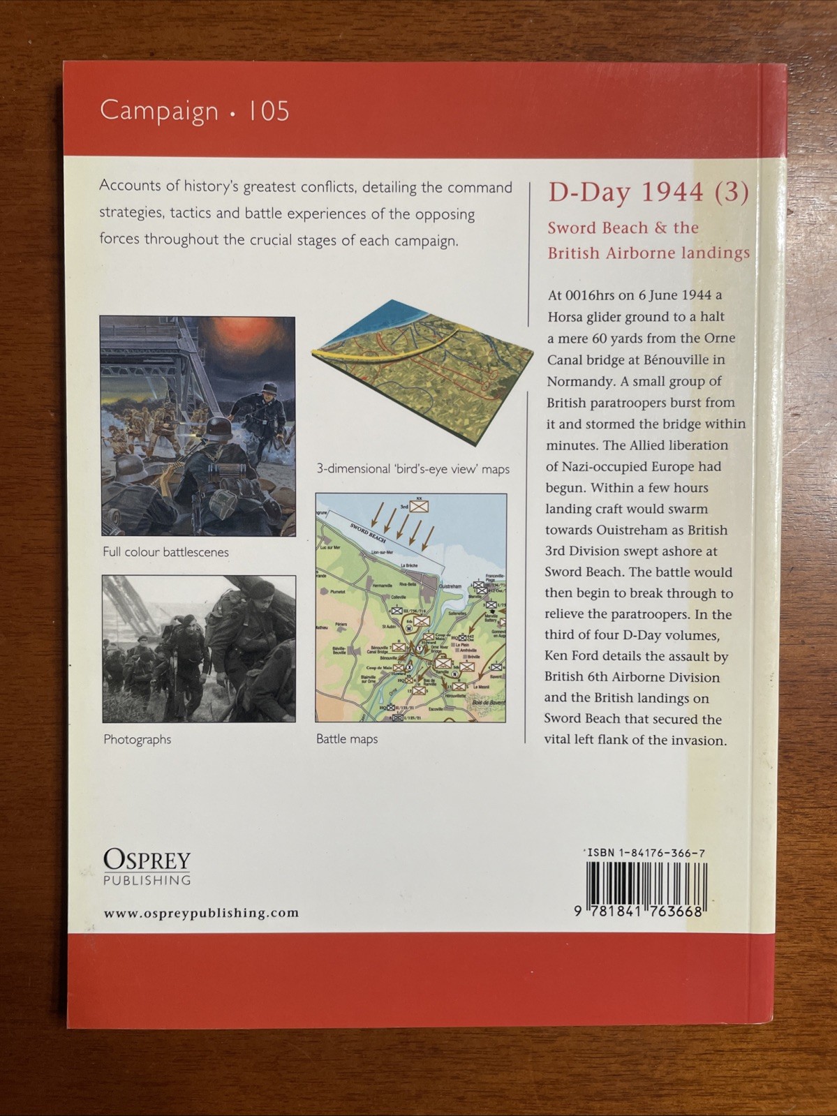 D-Day 1944 (3) : Sword Beach and the British Osprey Campaign #105, 96 Pages, SB