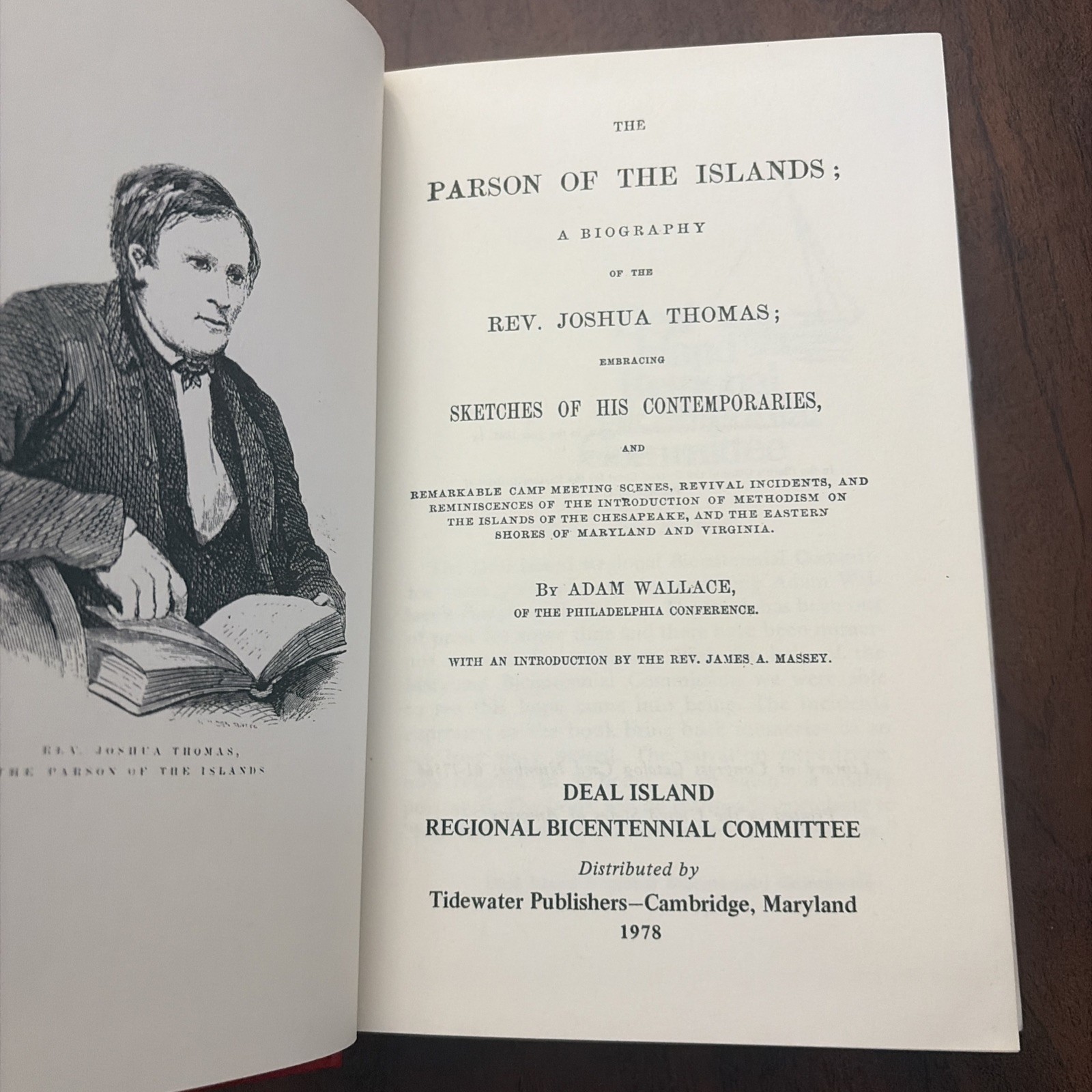 Parson of the Island by Wallace, Adam Book Rev. Joshua Thomas 1978