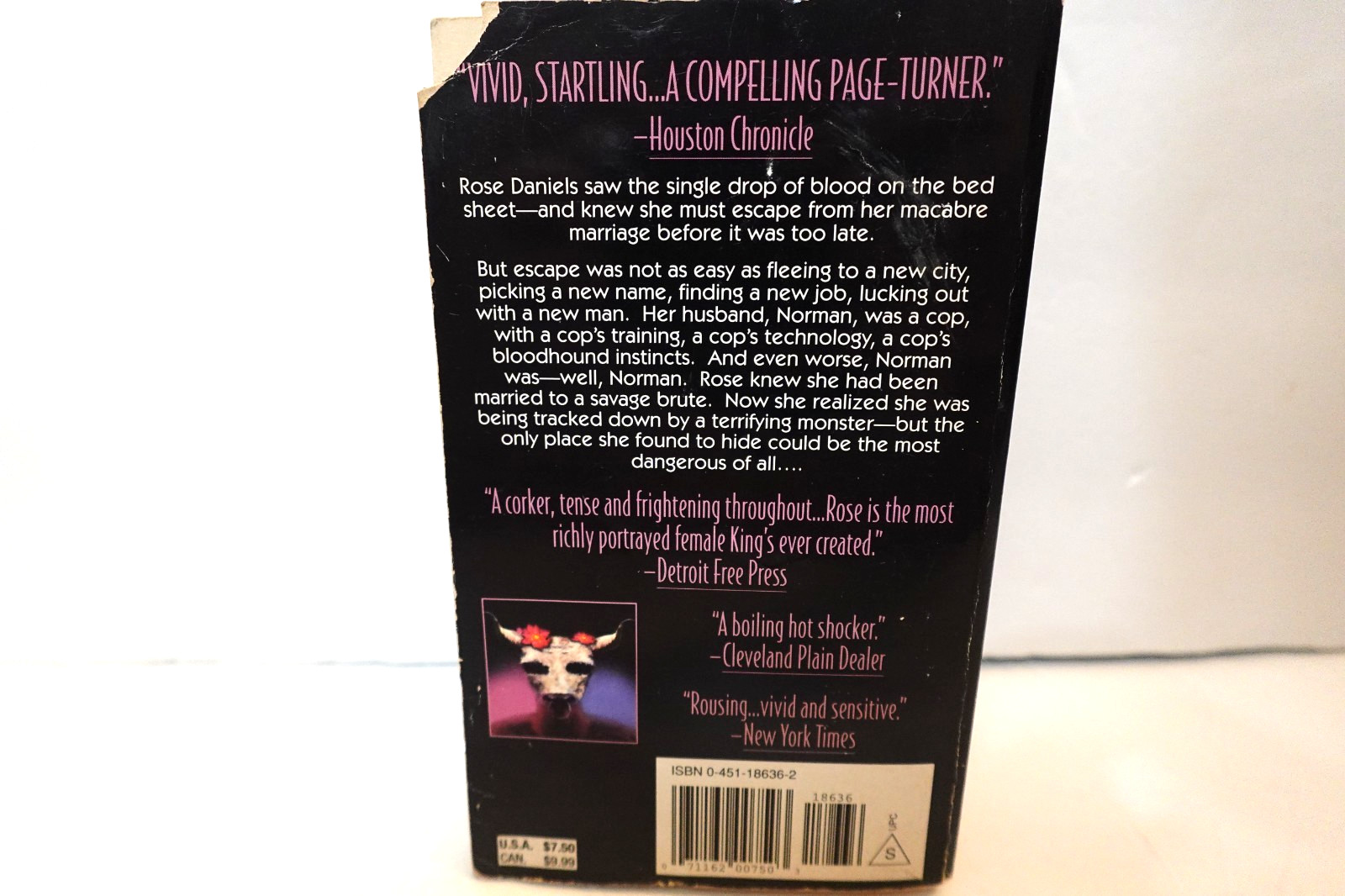 Rose Madder (Stephen King, 1996 Signet) paperback book