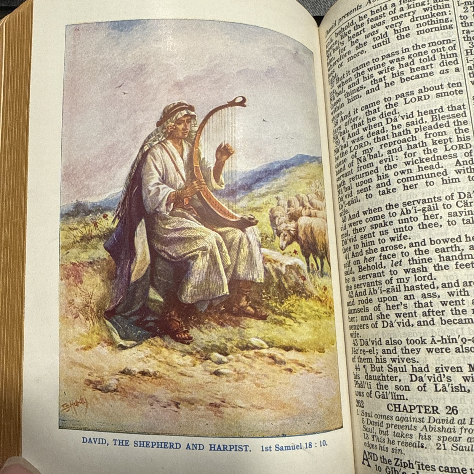 1949 Self Pronouncing National Bible Press AKJV Color Plates EVC