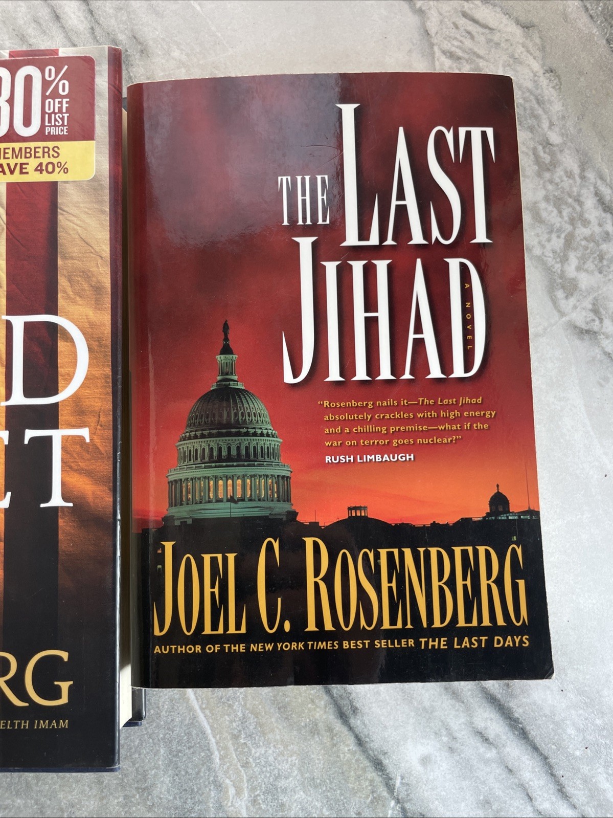 2 Books Joel C. Rosenberg HC PBK The Third Target The Last Jihad Tyndale