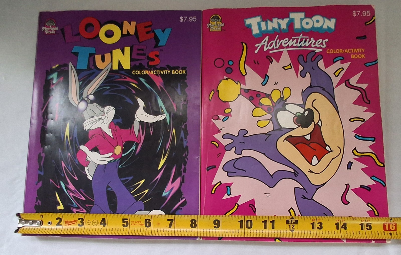 Vintage Looney Tunes & Tiny Toon Adventures Coloring Activity Book Lot 90s