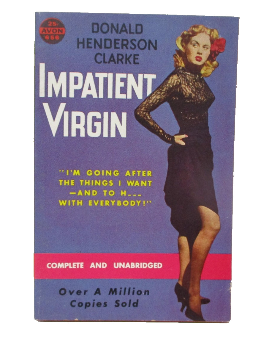Impatient Virgin by Donald Henderson Clarke vintage pulp paperback