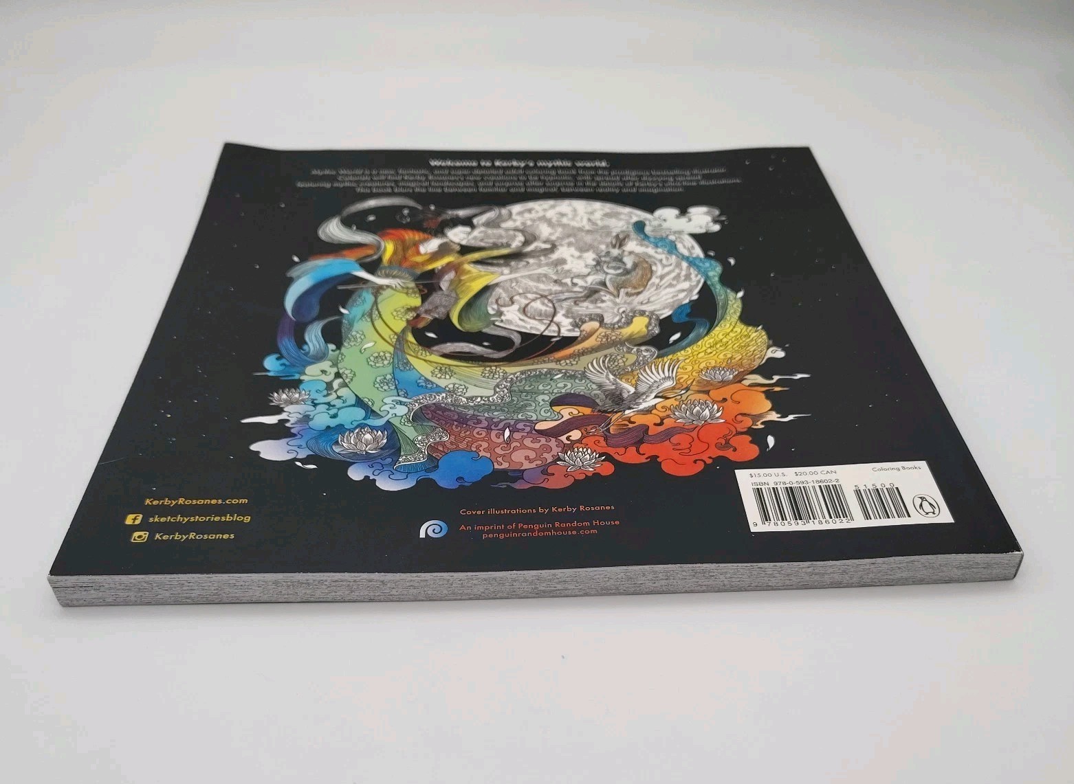 Mythic World Artist Coloring Book by Kerby Rosanes Paperback