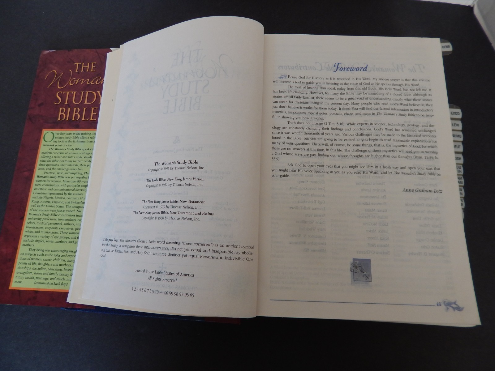 Woman’s Study Bible NKJV by Thomas Nelson Pub. (HBDJ 1995)