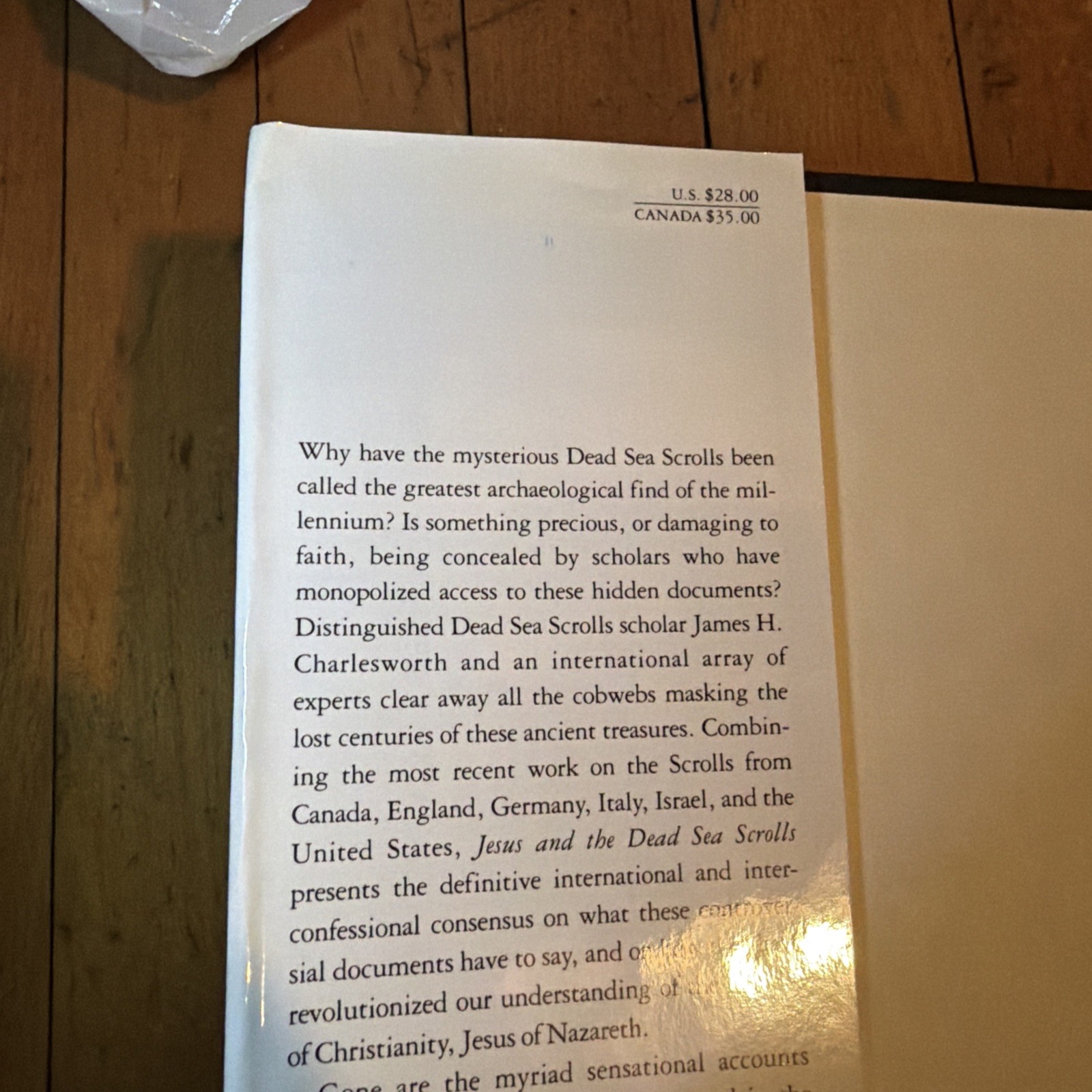 Jesus and the Dead Sea Scrolls – Charlesworth 1993 First/First HC DJ