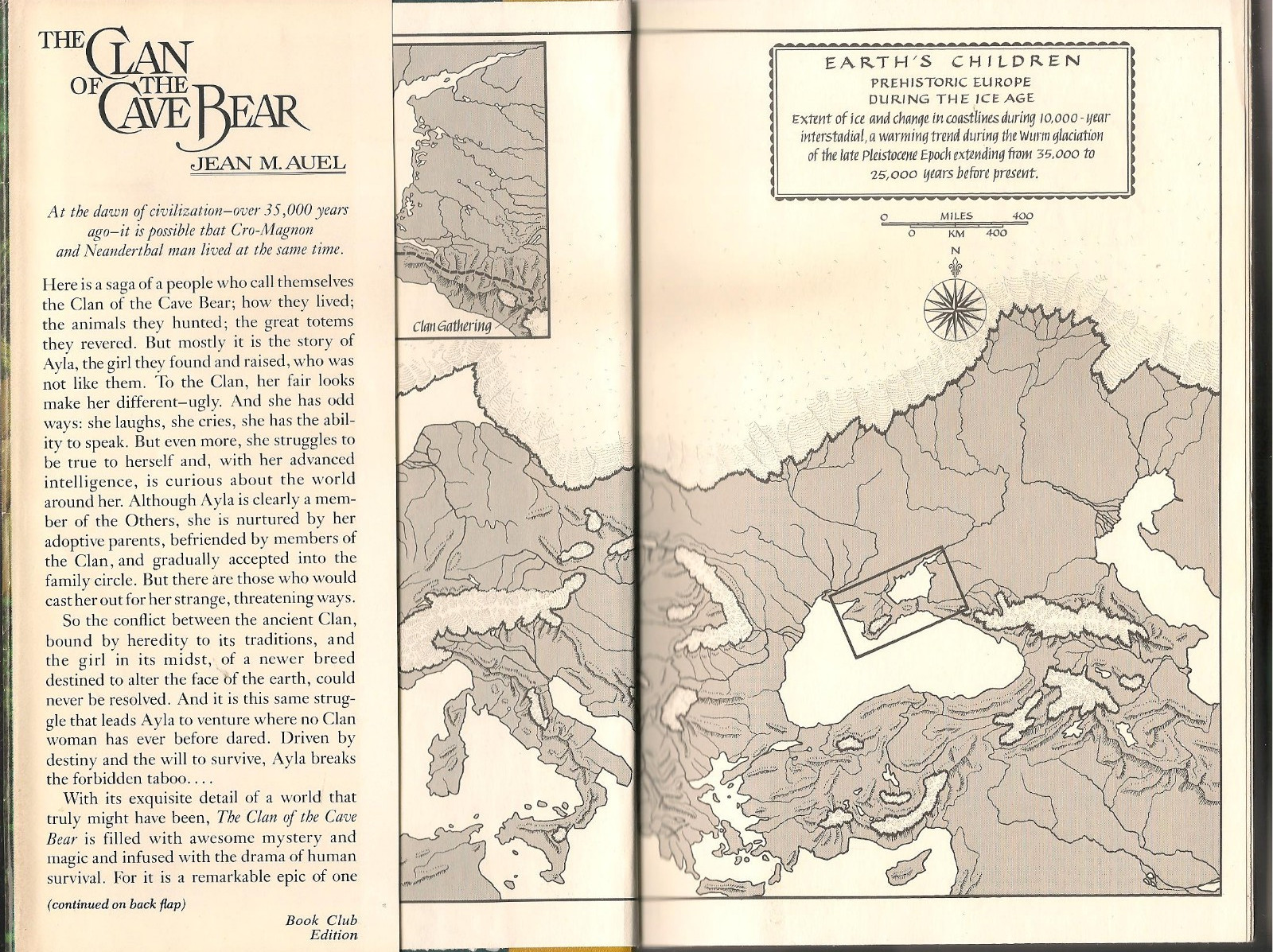 The Clan of the Cave Bear by Jean M. Auel (1980~HardcoverDJ~BCE)