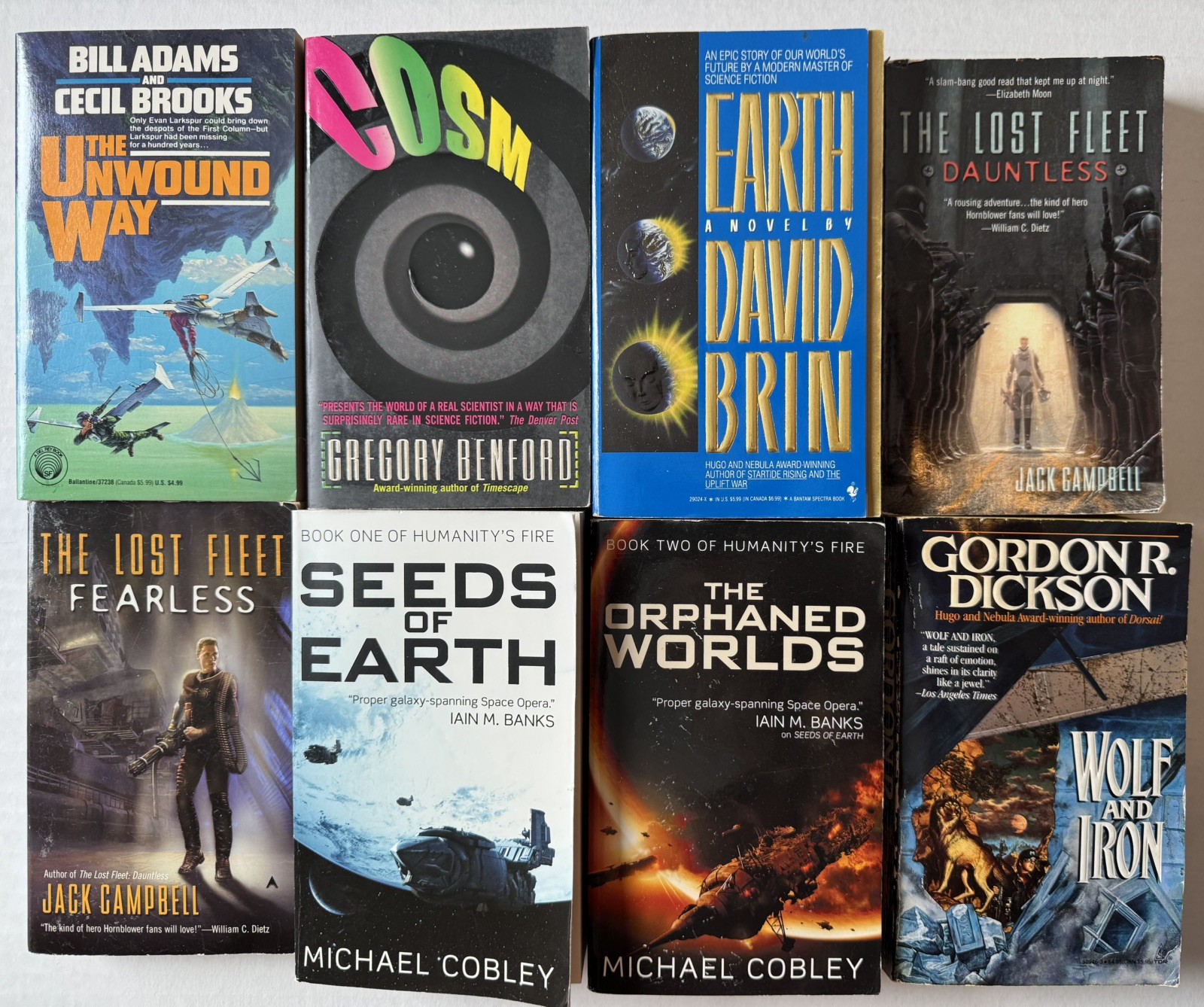 24 bk lot Science Fiction/Fantasy Novels 1990s-2000s Benford Dickson McCaffrey B
