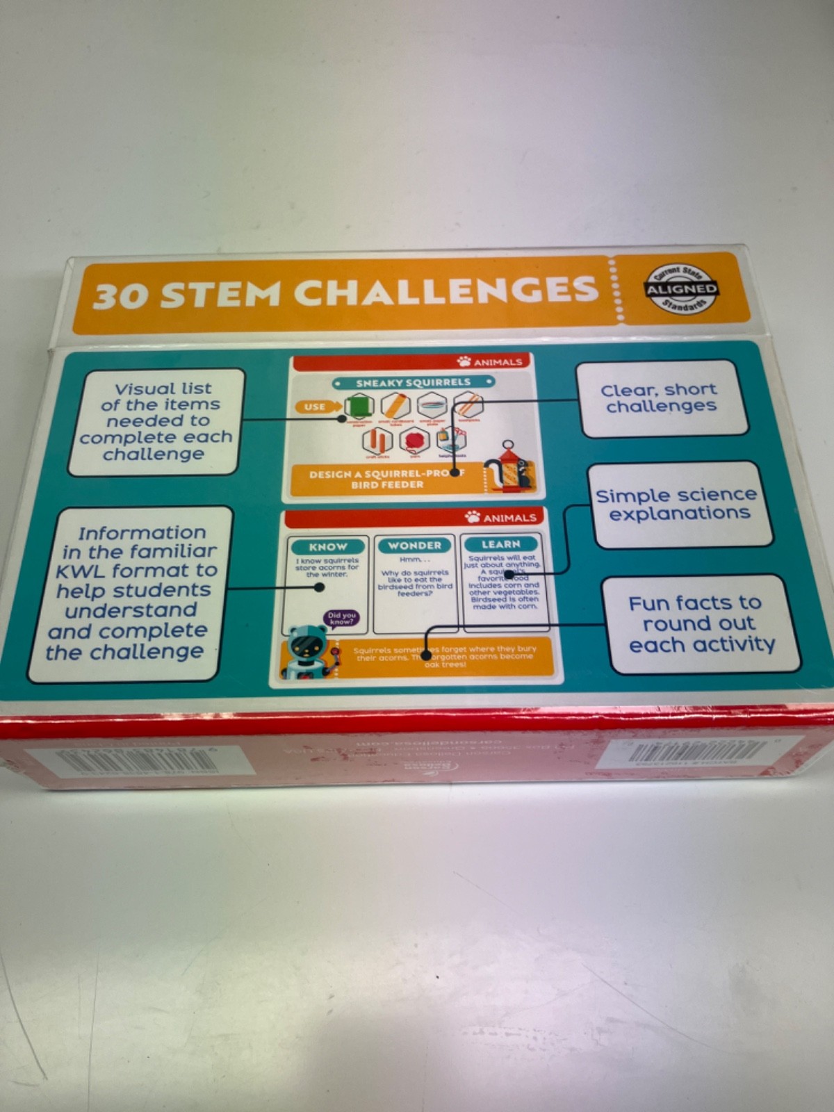 STEM CHALLENGE JR LEARNING CARDS Grades PK-1 Educational