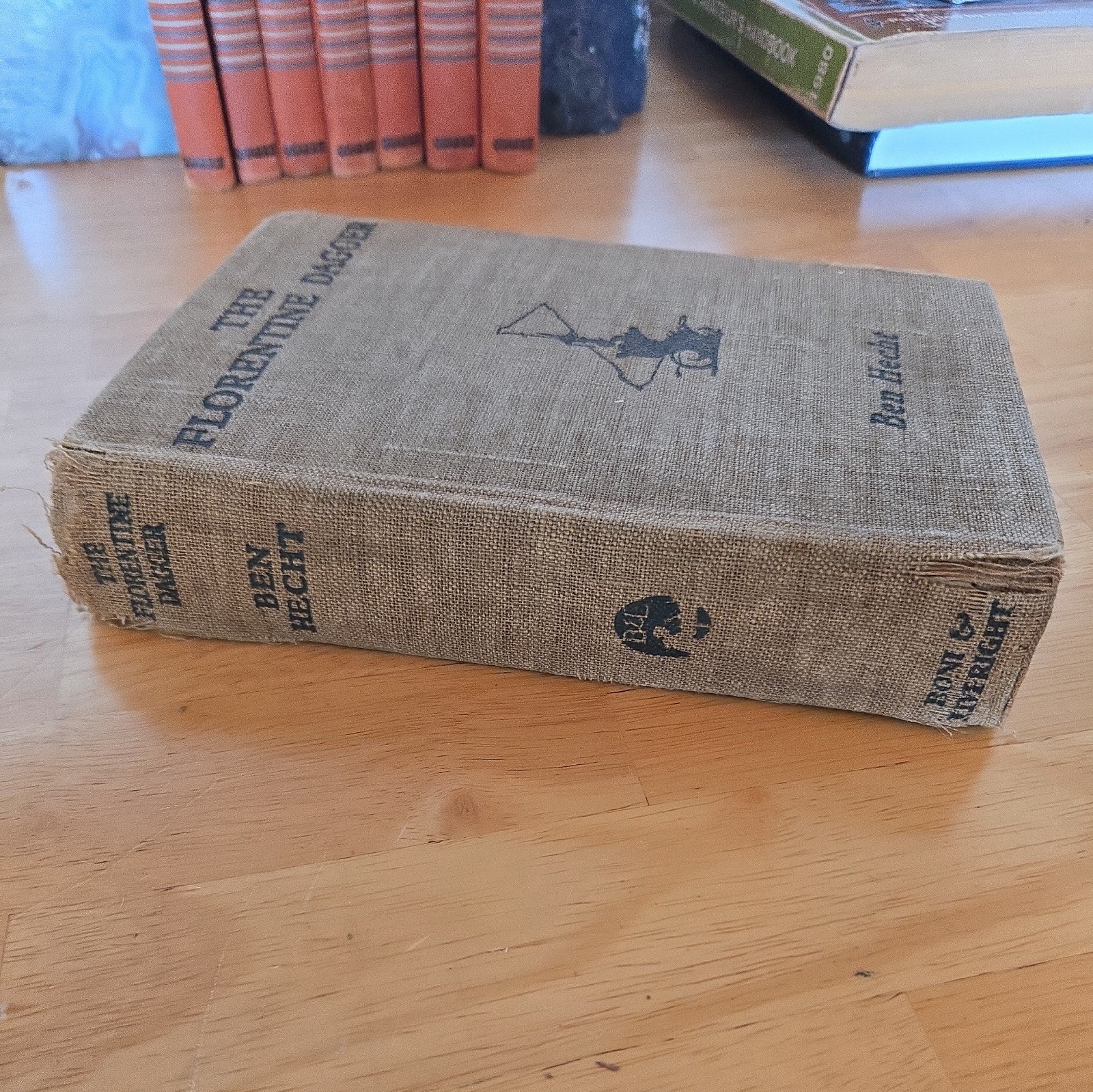 The Florentine Dagger by Ben Hecht-1923 First Edition Published-Boni & Liveright