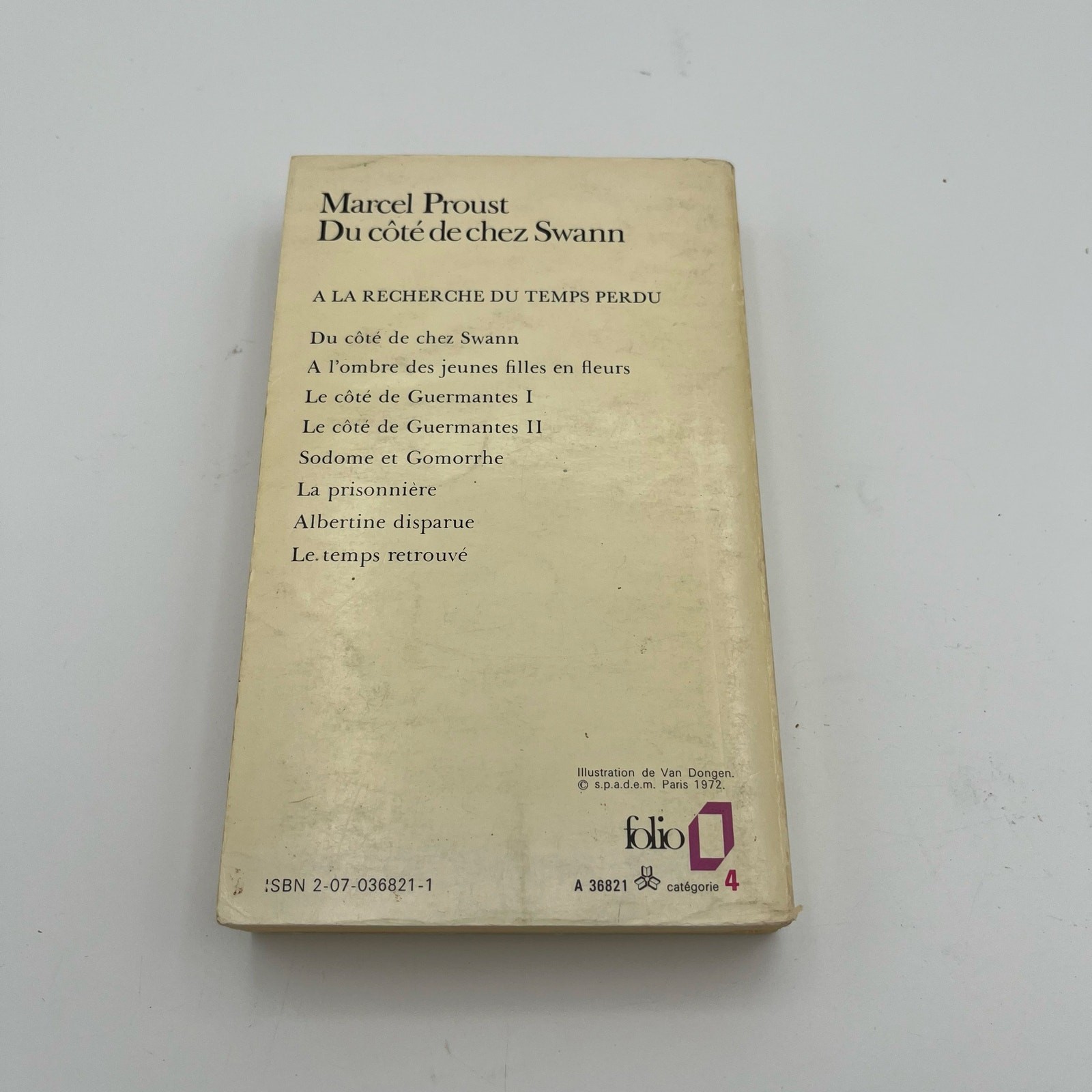 Du Cote’ De Chez Swann By Marcel Proust Folio Collection Vintage Paperback