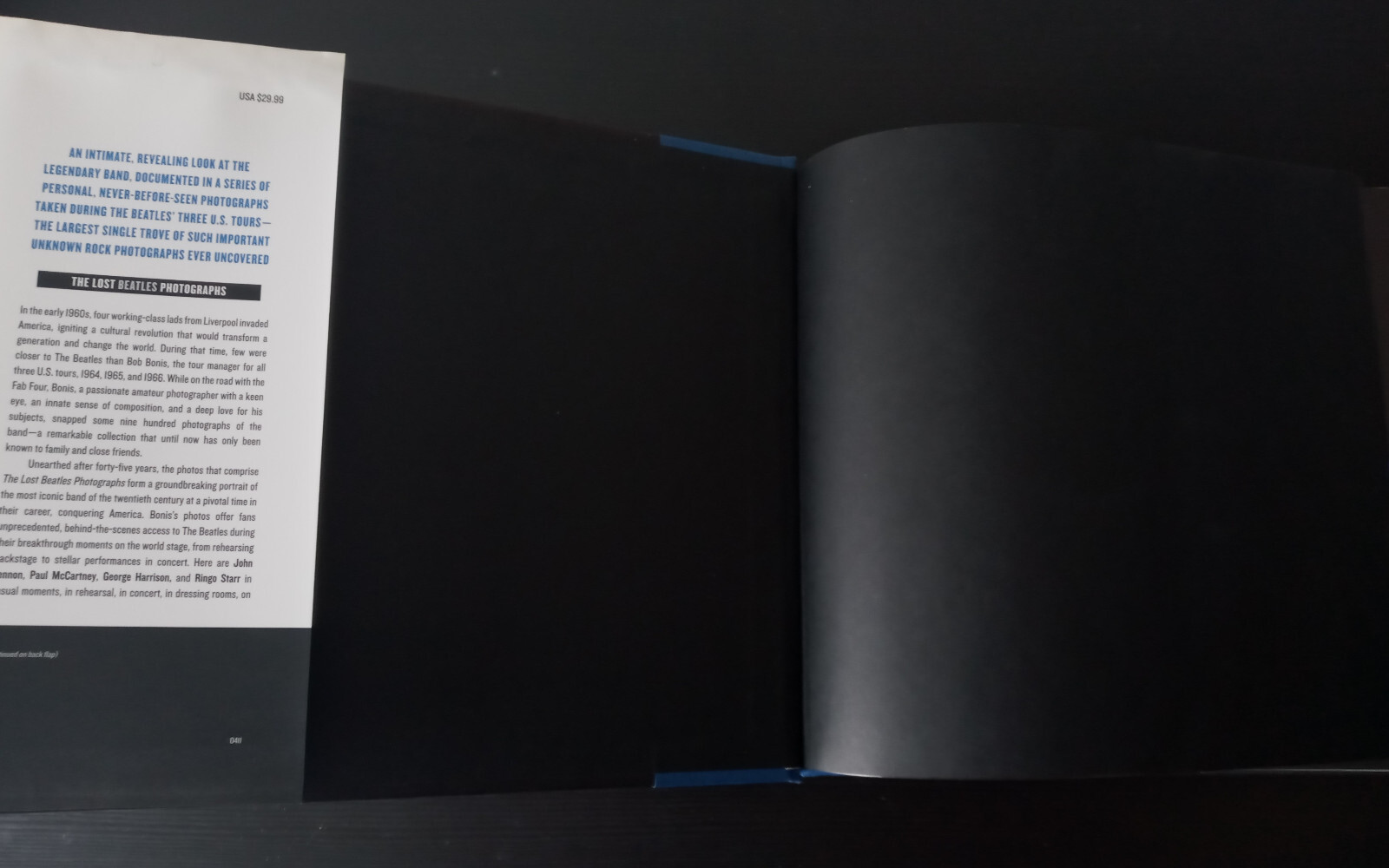The Lost Beatles Photographs Book by Larry Marion 1964-1966 (1st Edtion, VGC)