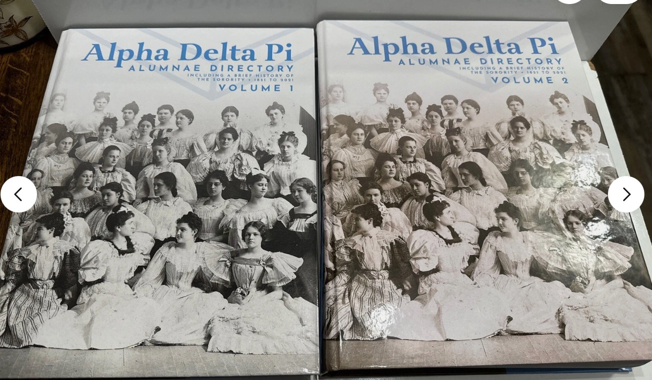Alpha Delta Pi 2021 Alumnae Directory 1851-2021 2 Volumes Set Factory Sealed
