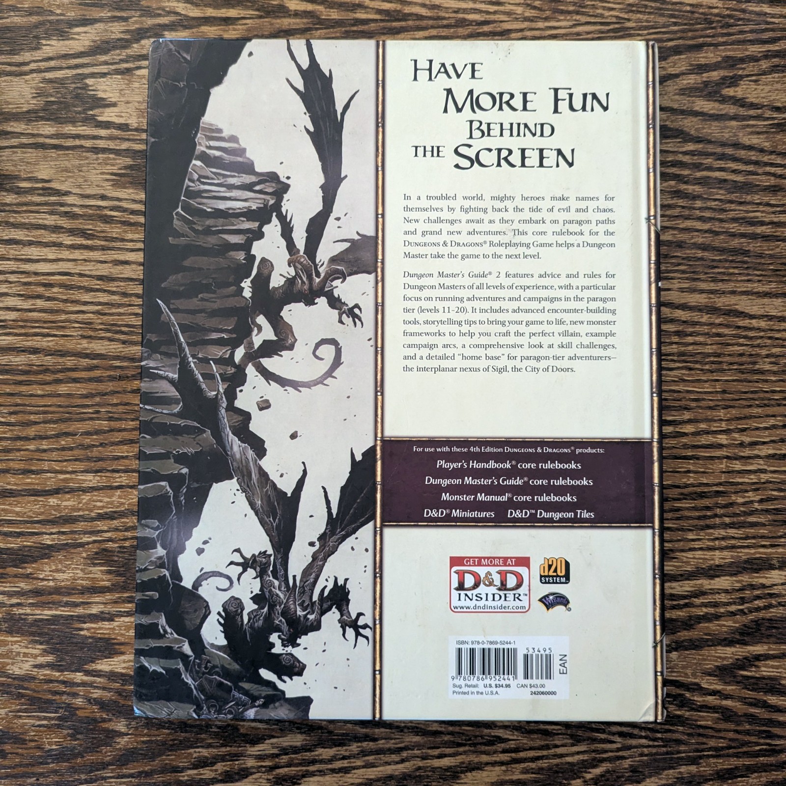VERY GOOD | D&D Dungeons & Dragons Dungeon Master’s Guide 2 4E 4th Ed Hardcover