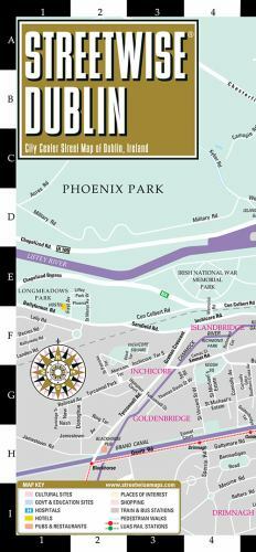 Streetwise Dublin : City Center Street Map of Dublin, Ireland by Michelin (2018,