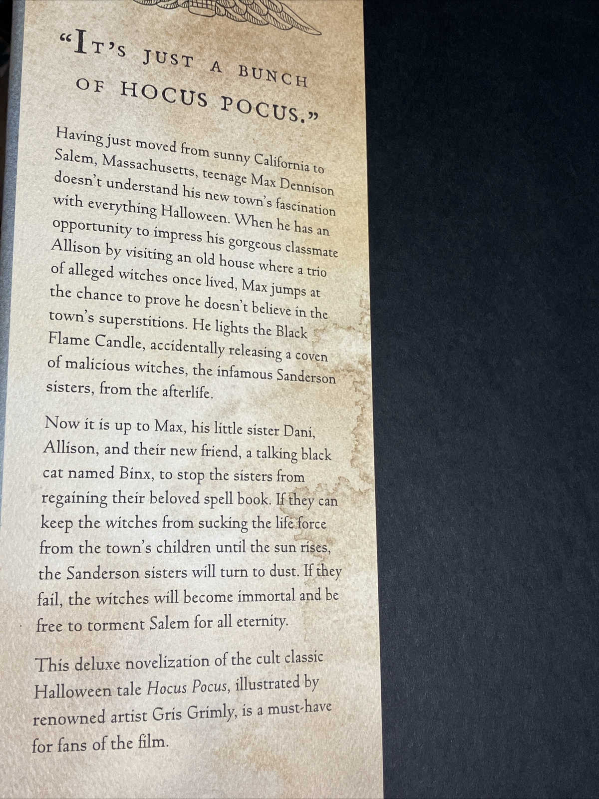 Hocus Pocus: the Illustrated Novelization by A. W. Jantha (2022, Hardcover)