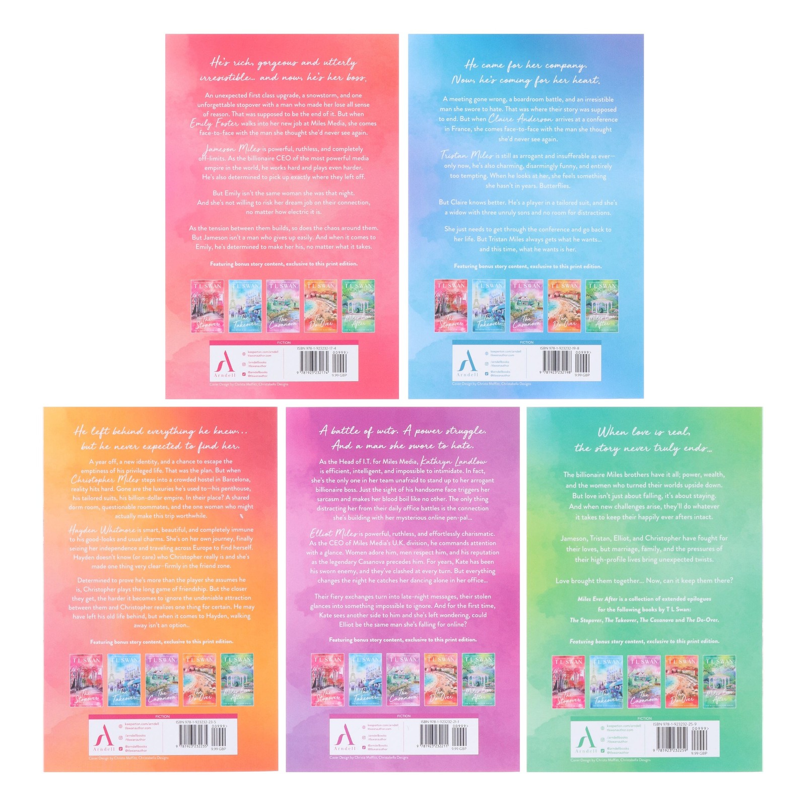 The Miles High Club Series by T L Swan 5 Books Set – Fic – PB