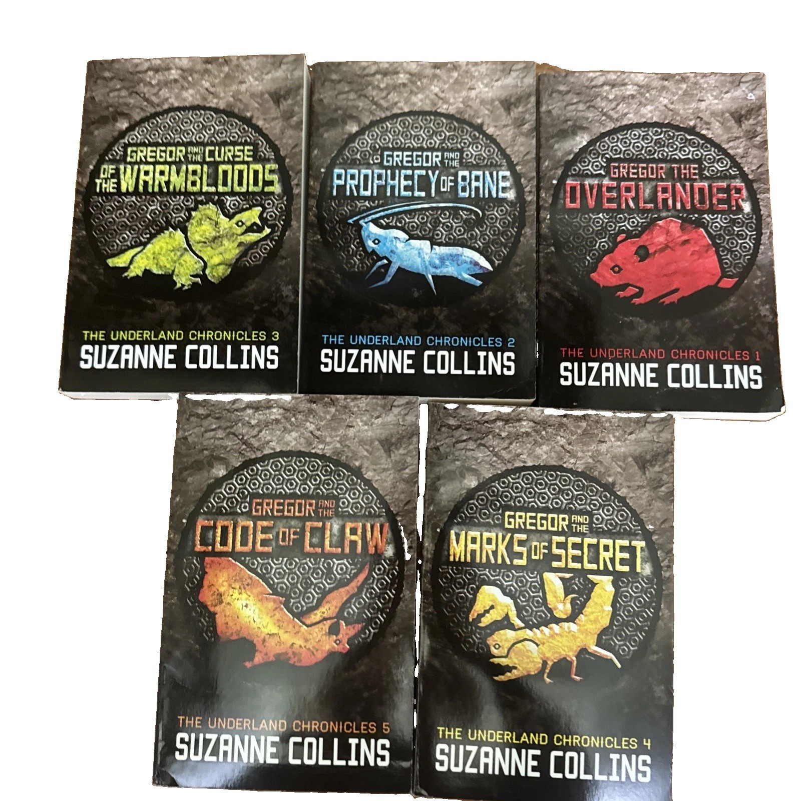 suzanne collins gregor Book Lot Of 5 Paperback 1-5 Underland Chronicles