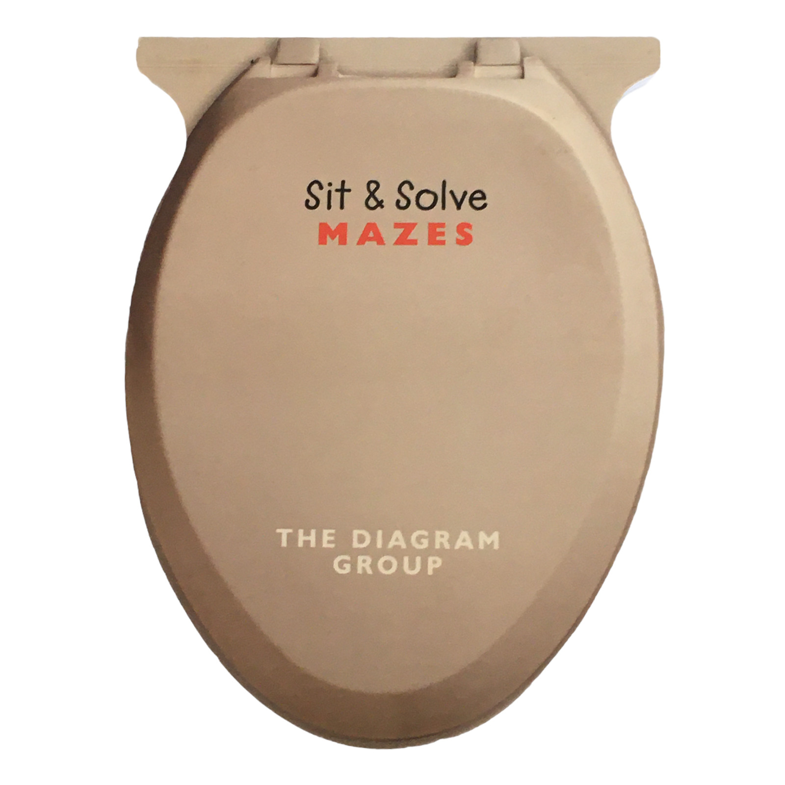 Sit & Solve Crosswords Mazes 2 Bathroom Books Toilet Shape Humor Dad Gag Gift