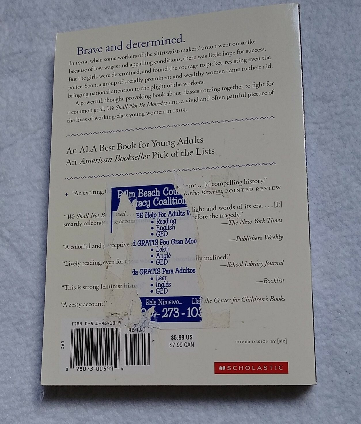 We Shall Not Be Moved | Joan Dash | 1998 | Paperback | History
