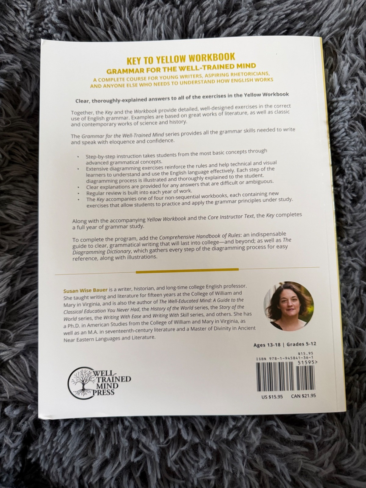Grammer for the Well Trained Mind Yellow Workbook Key
