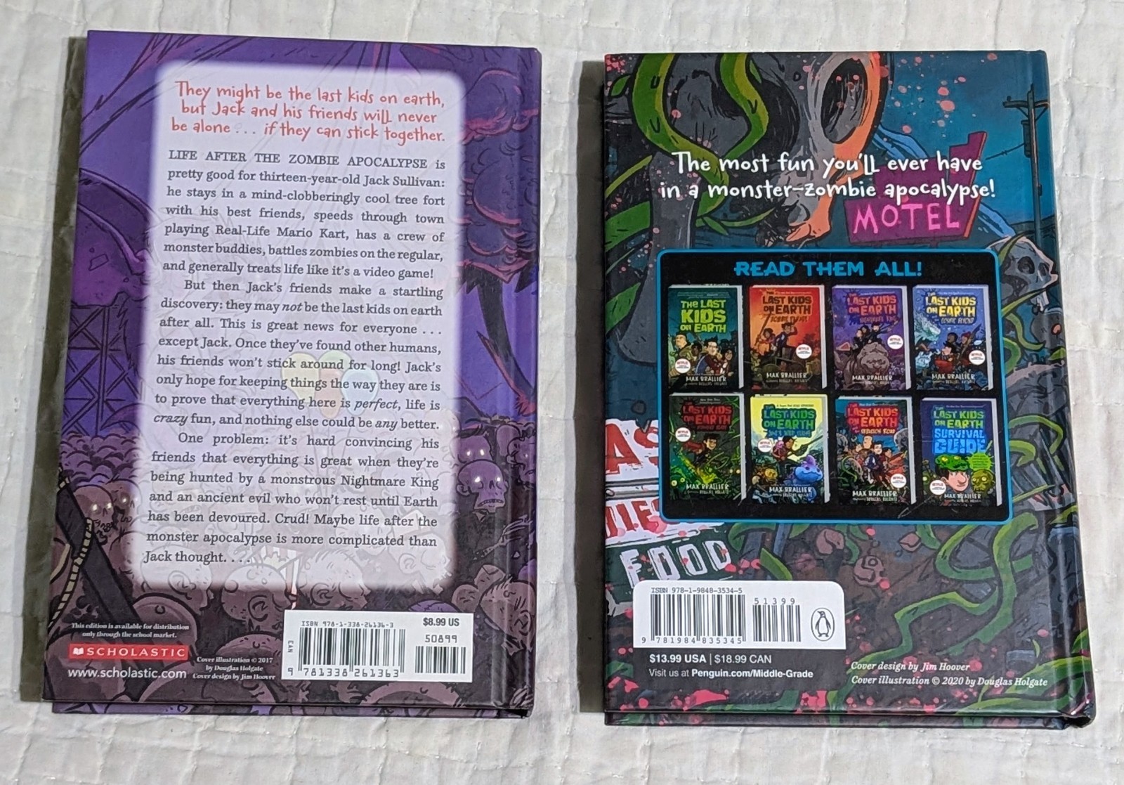 Lot of 6 – The Last Kids on Earth Series books by Max Brailler – Hardcovers VG+