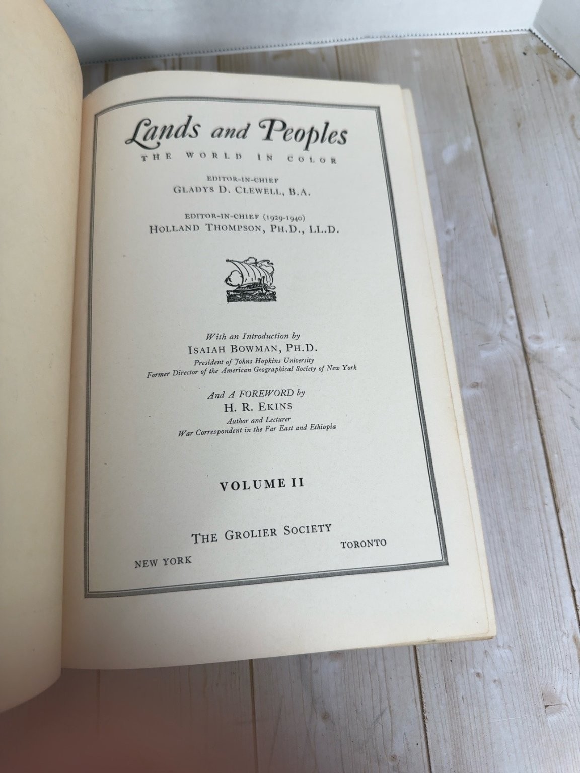 Lands and Peoples The World in Color Complete 7 Volume Set 1948 Grolier Society