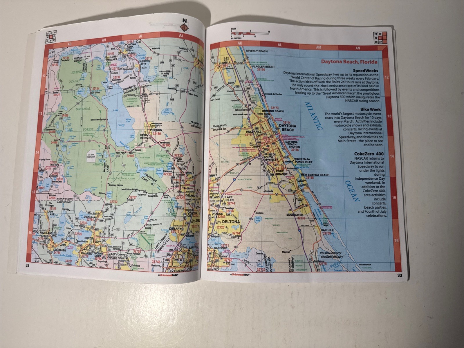 Florida Highway Atlas 2008 Kappa Universal Map Orlando Miami FL Street Guide