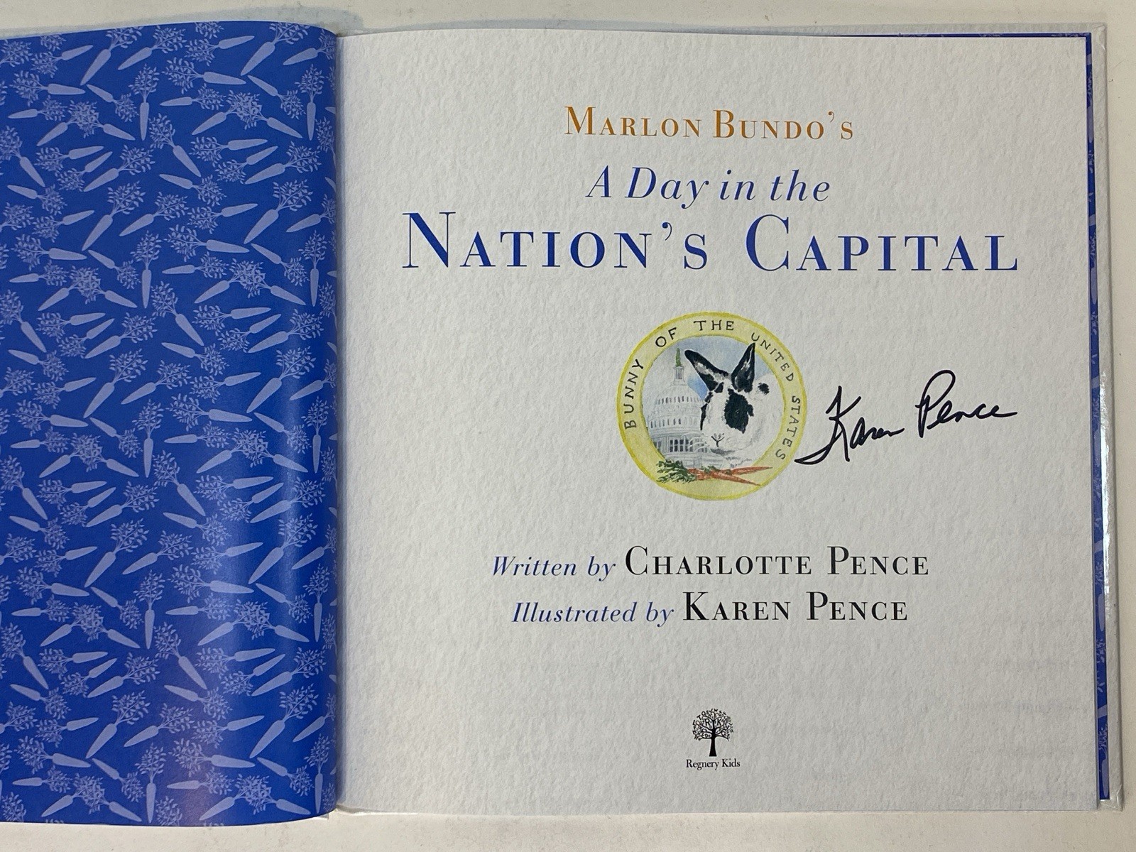 SIGNED Mike and Karen Pence books lot of 3 So Help Me God + 2x Marlon Bundo