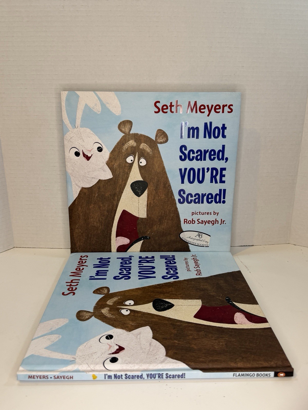 Signed Seth Meyers “I’m Not Scared, You’re Scared!” 1st Printing HC DJ 🐻🐰✍️