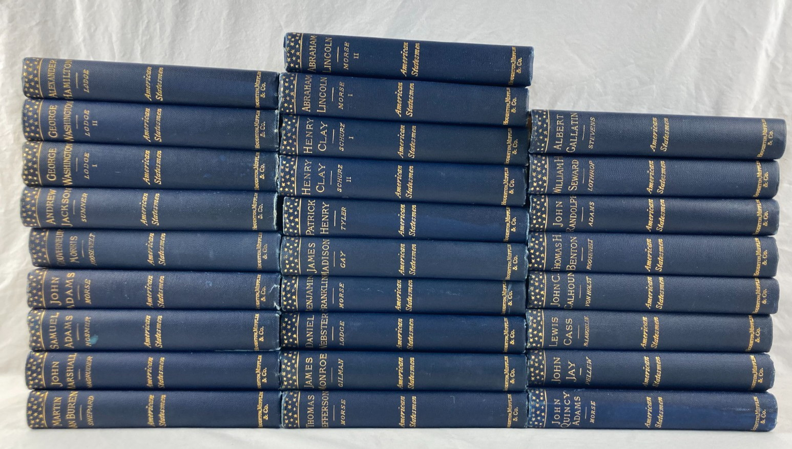 American Statesmen Series 27 Vol Set John T Morse Houghton Mifflin 1896 Antique