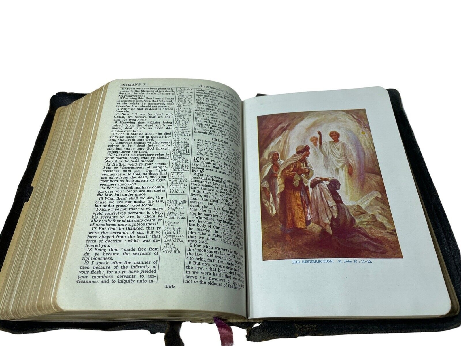Holy Bible KJV Leather National Bible Press Bold Face Type Reference Edition