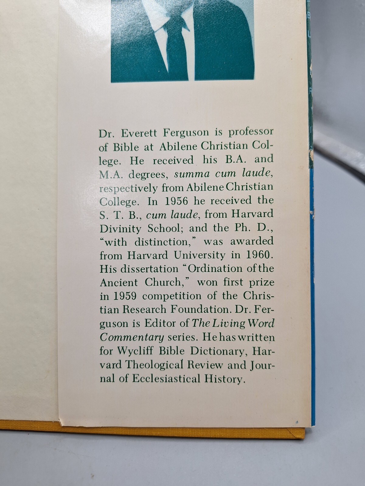 Early Christians Speak ~ Everett Ferguson ~ 1971 HCDJ ~ COFC