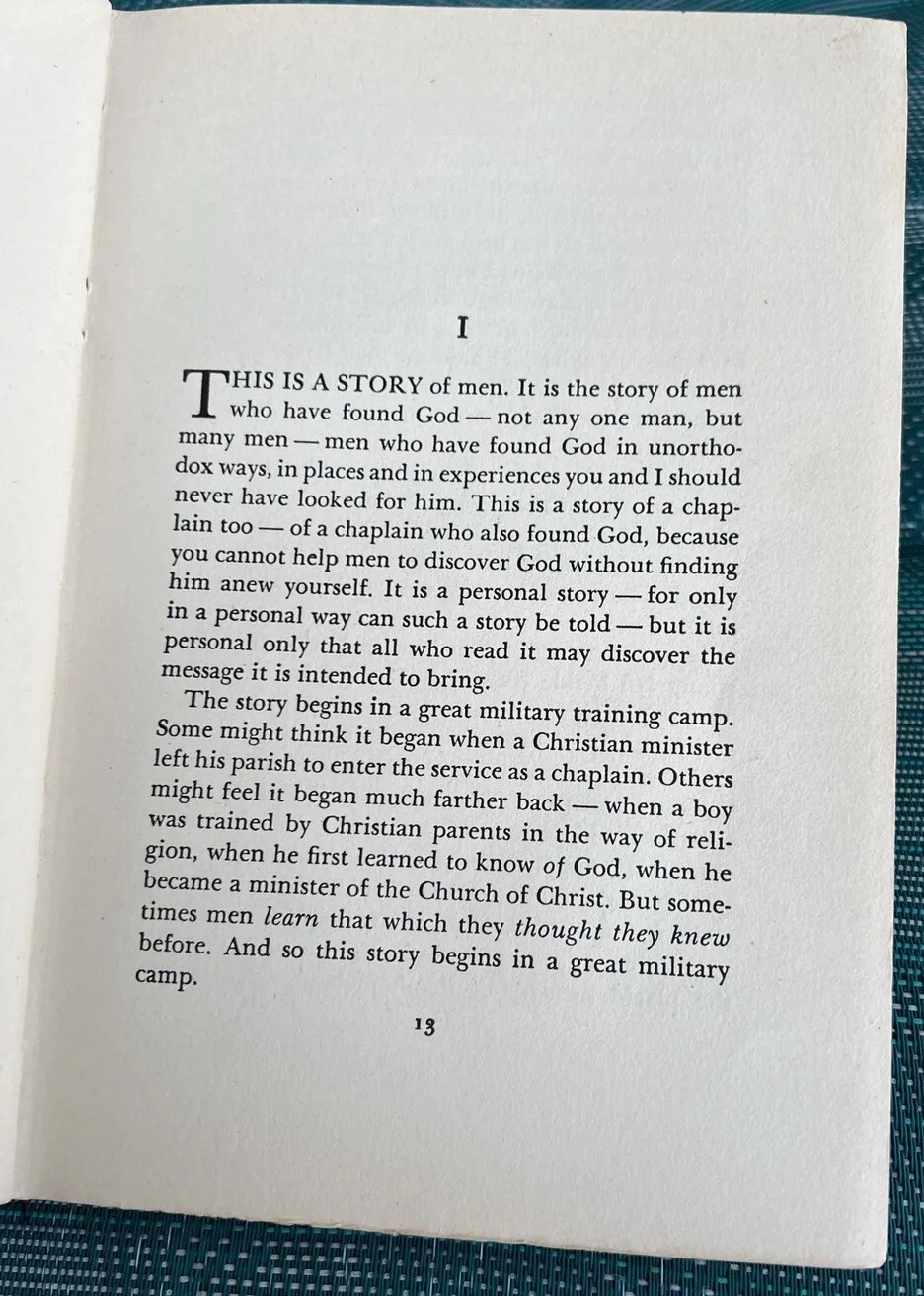 AND GOD WAS THERE CHAPLAIN EBEN COBB BRINK 1964 THE WESTMINSTER PRESS HC ED