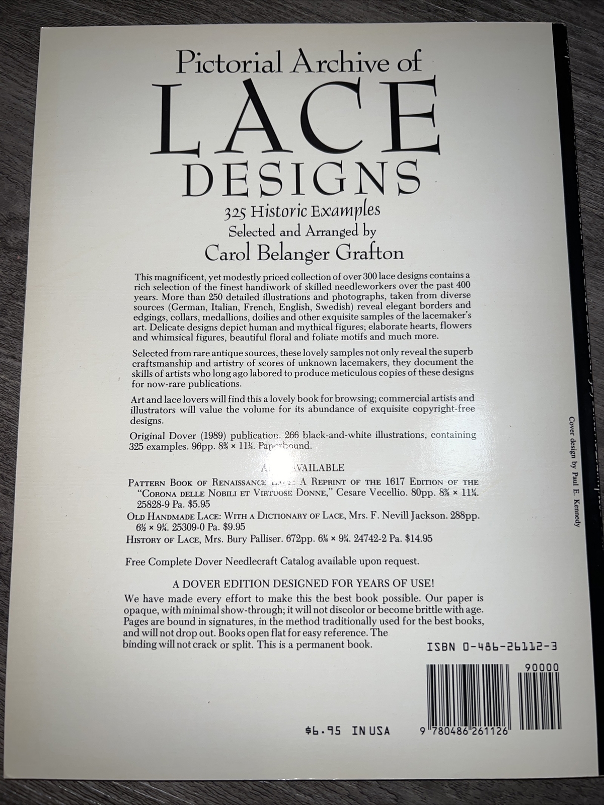 Dover Pictorial Archive Ser.: Pictorial Archive of Lace Designs : 325…