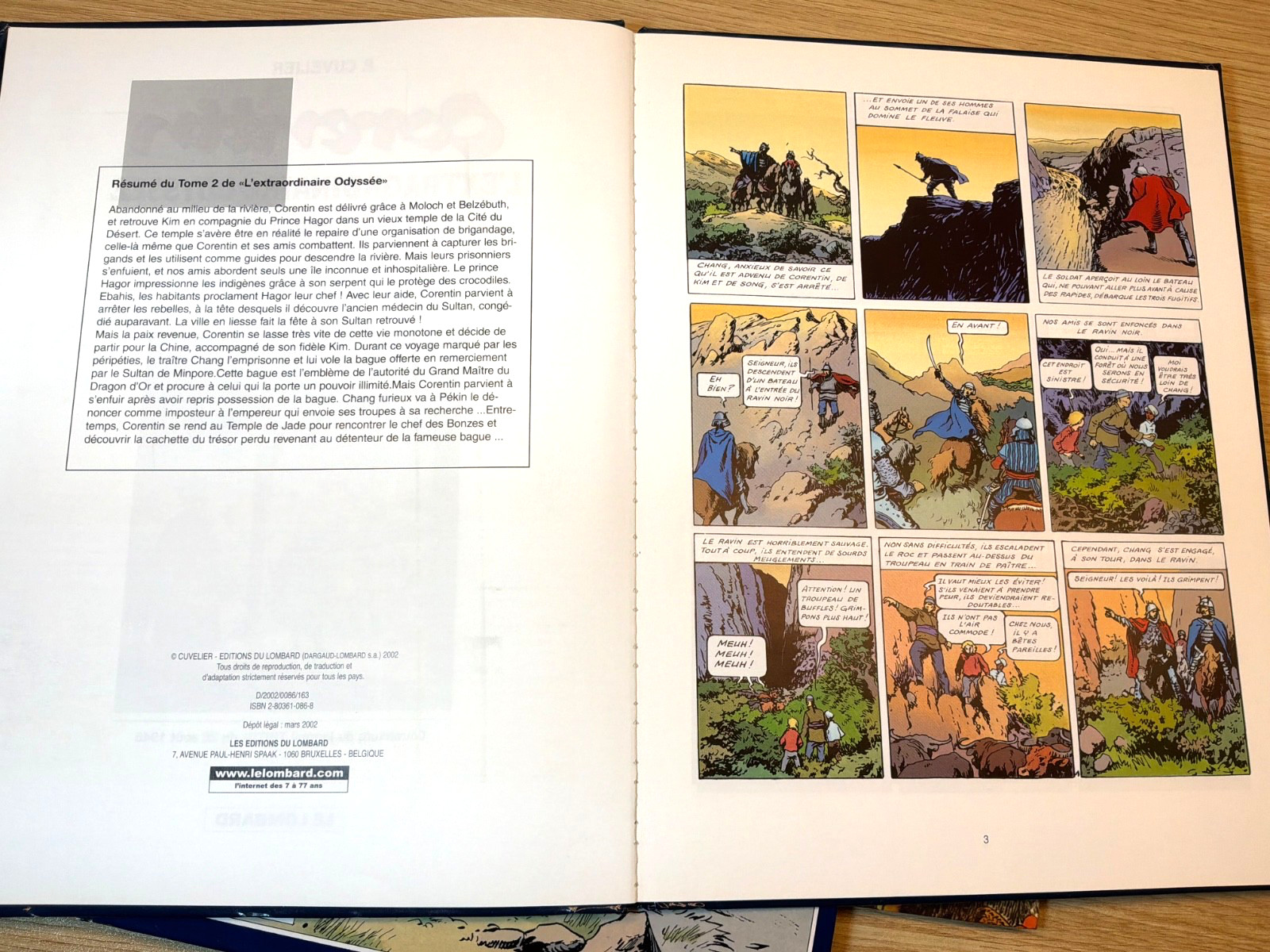 Corentin L’Extraordinaire Odyssée de Corentin 3-Book Set Vol. 1, 2,/ 3 French HC